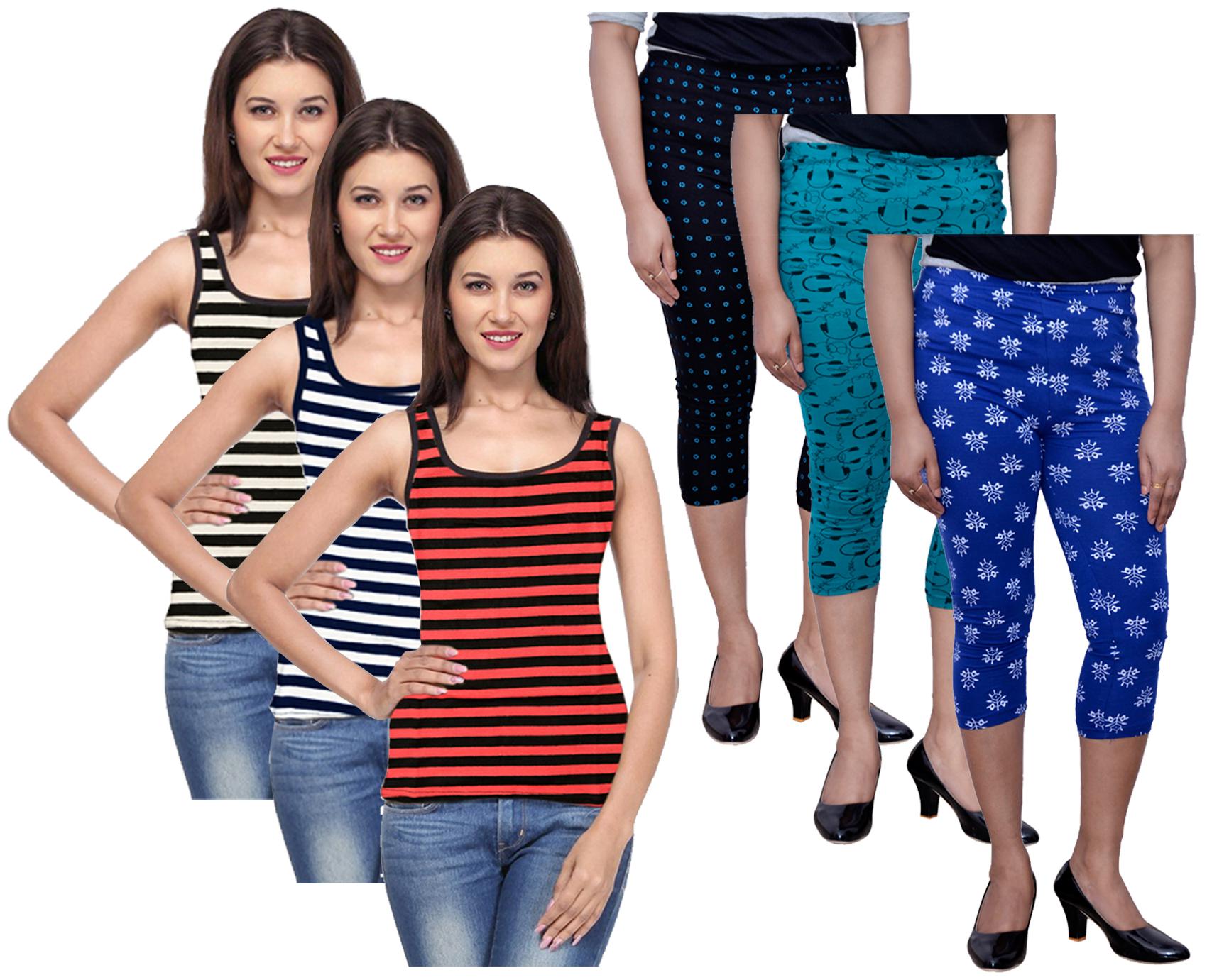 

Kavya Women Printed Regular capri - Multi