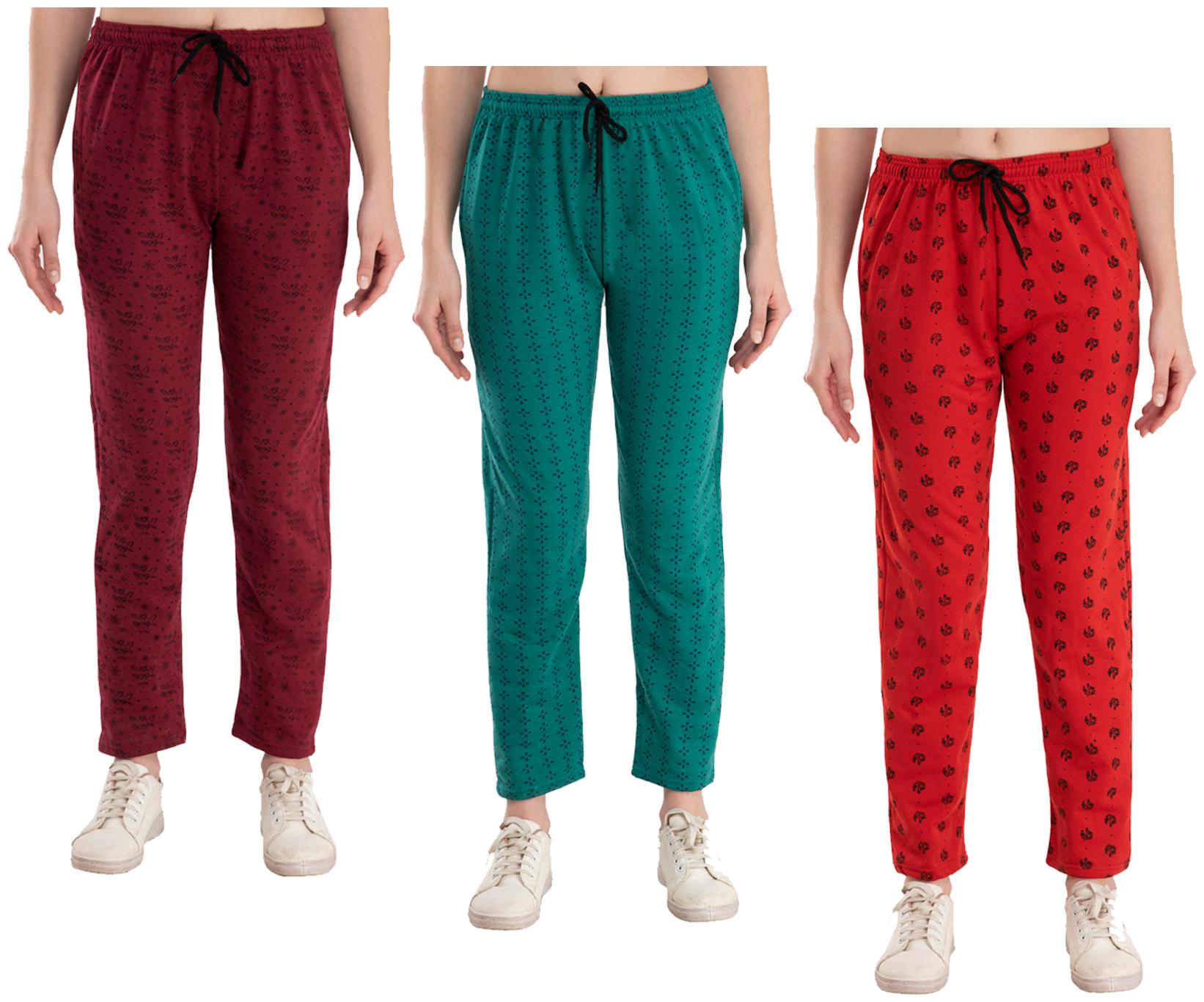 

Kavya Women Regular fit Fleece Printed Track pants - Multi
