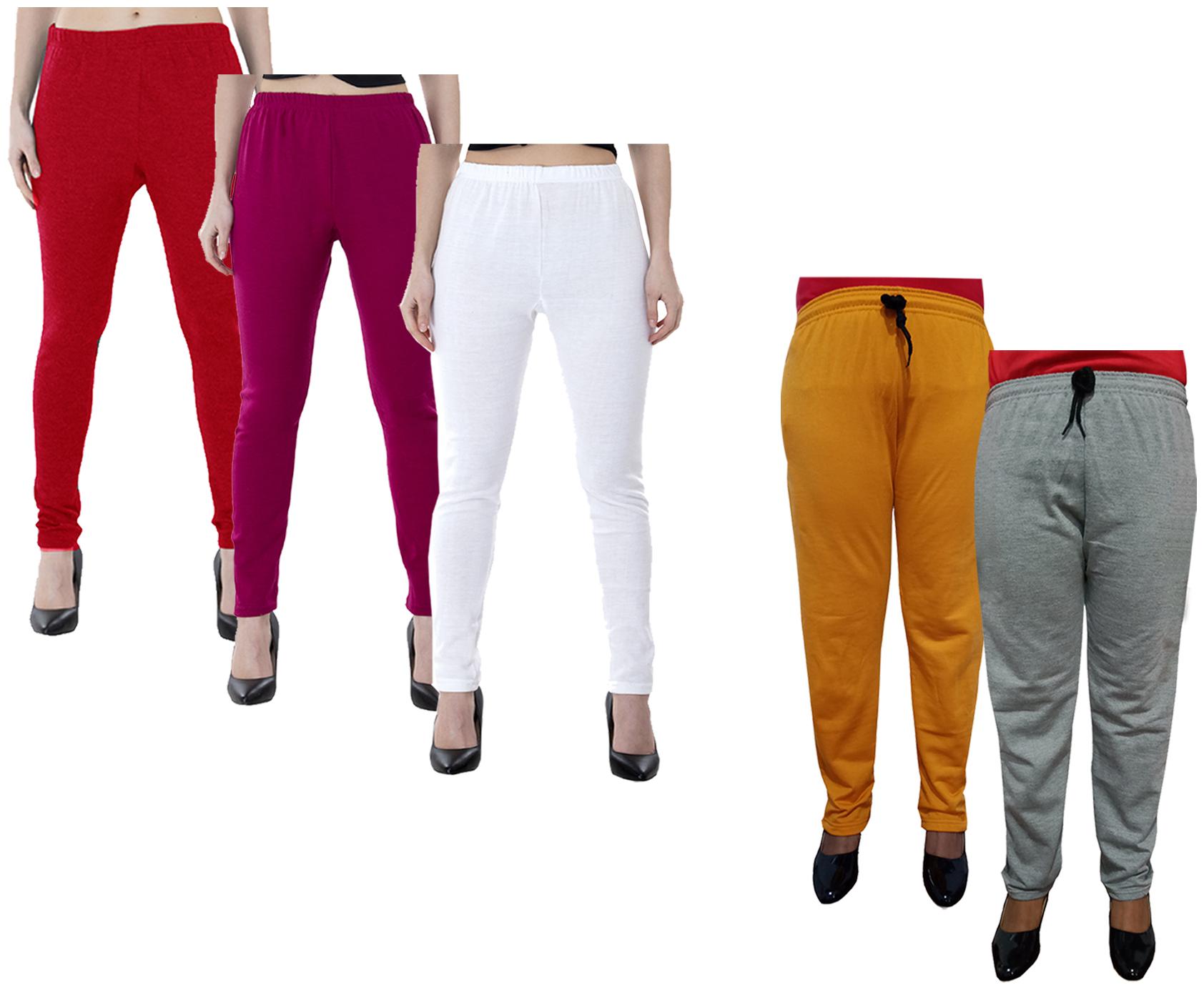 

Kavya Women Regular fit Fleece Solid Track pants - Multi