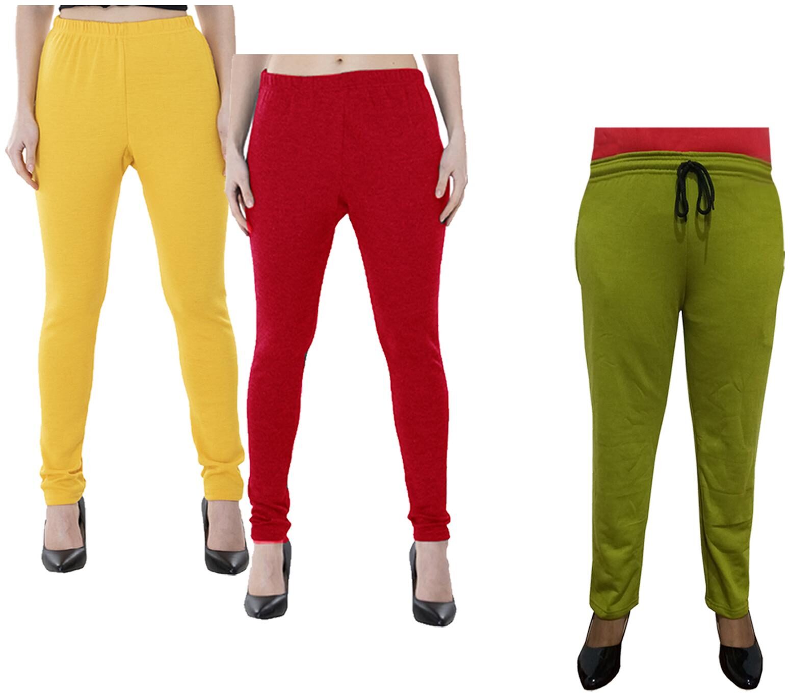 

Kavya Women Regular fit Fleece Solid Track pants - Multi