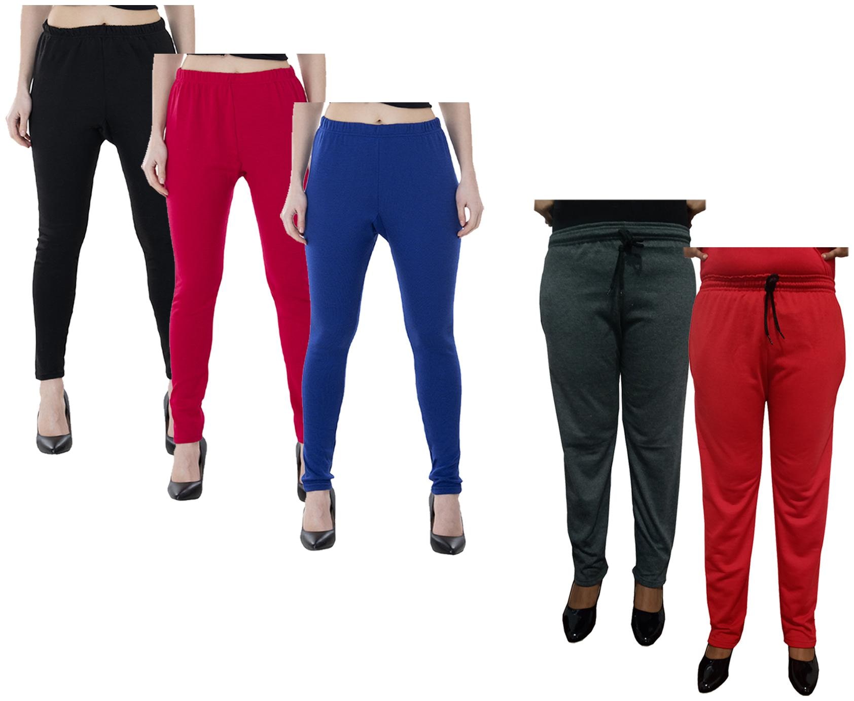 

Kavya Women Regular fit Fleece Solid Track pants - Multi