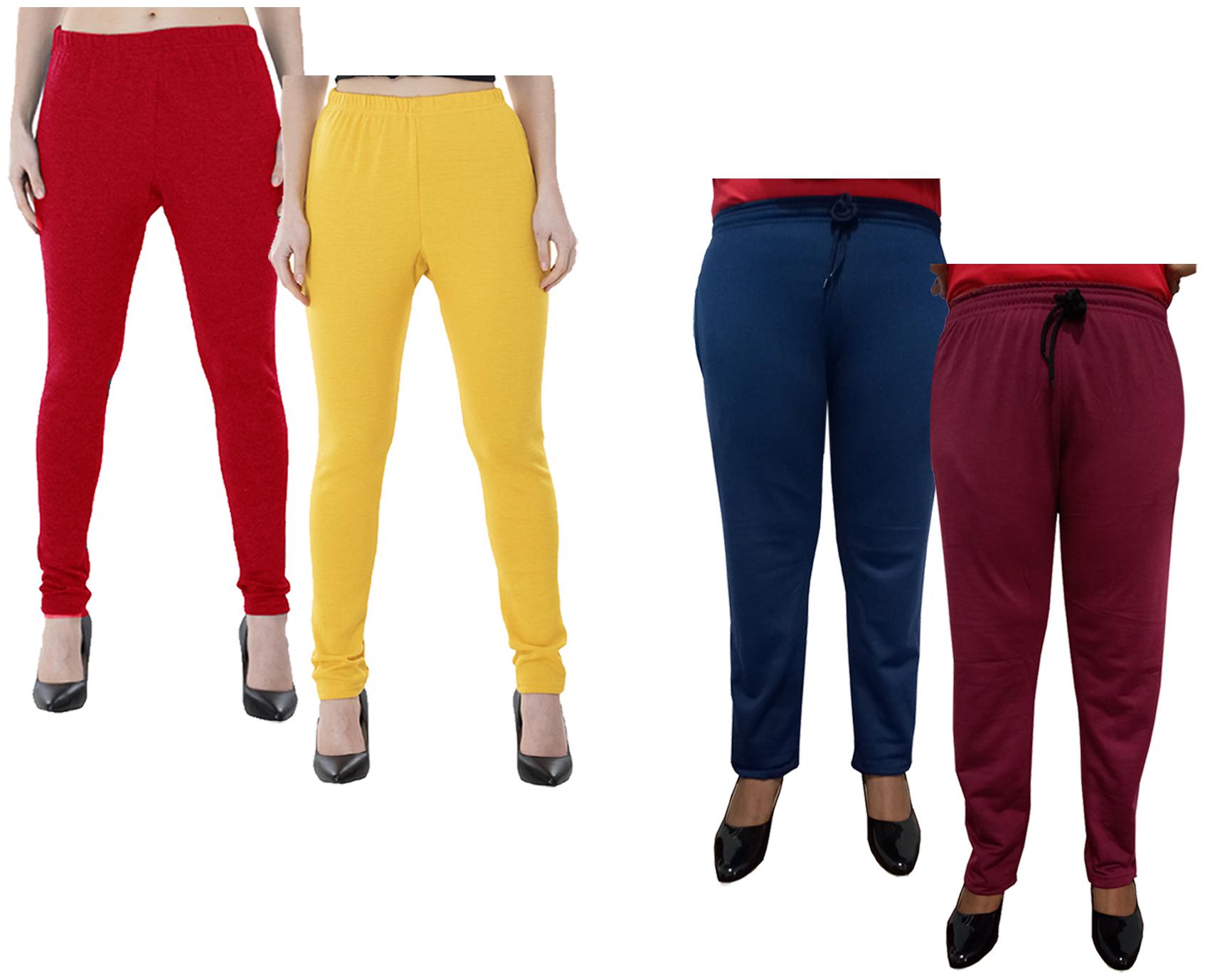 

Kavya Women Regular fit Fleece Solid Track pants - Multi