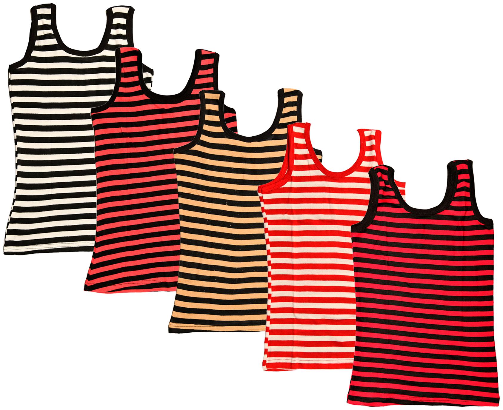 

Kavya Women Multi Regular fit U neck Cotton Tank top