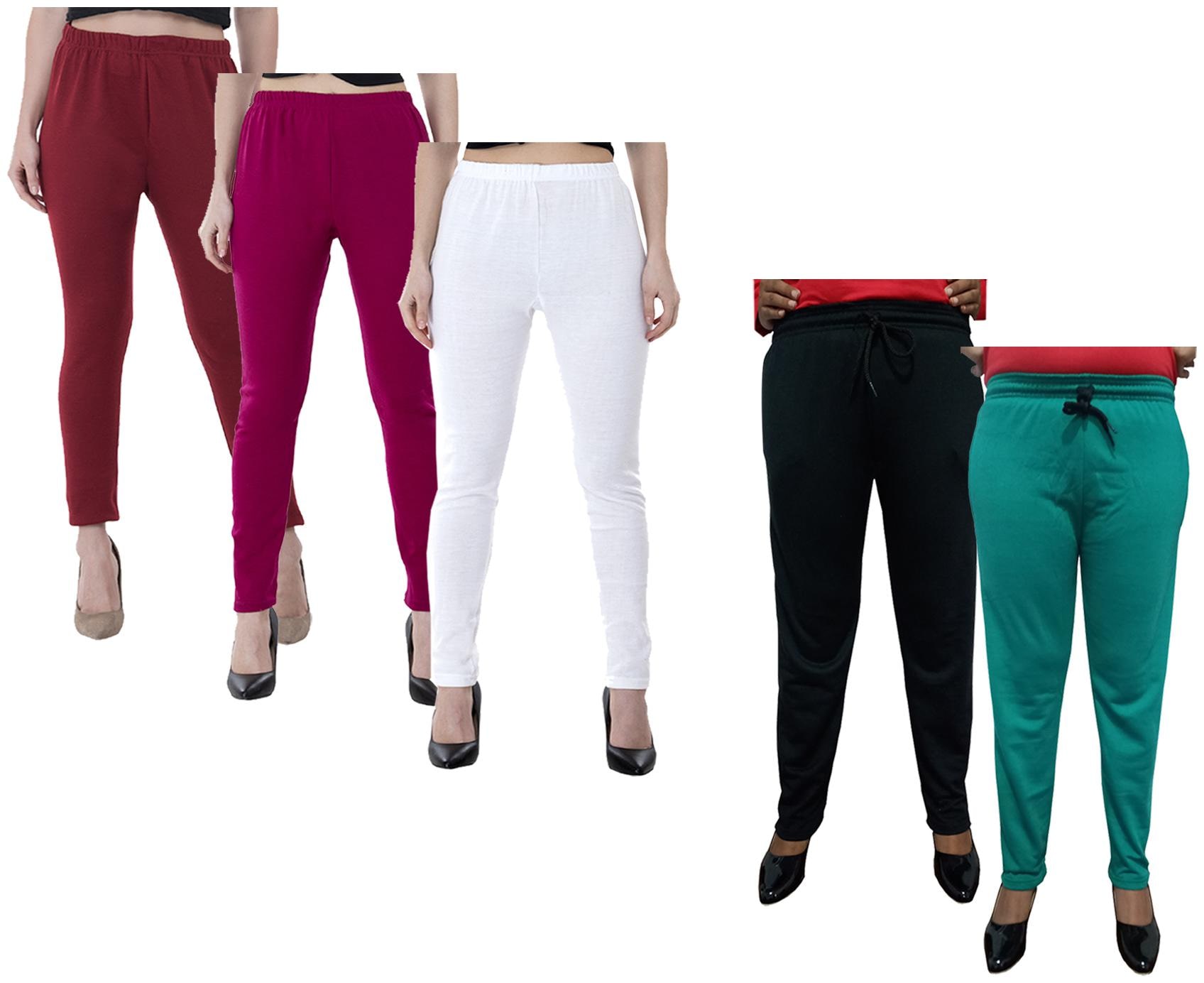 

Kavya Women Regular fit Fleece Solid Track pants - Multi