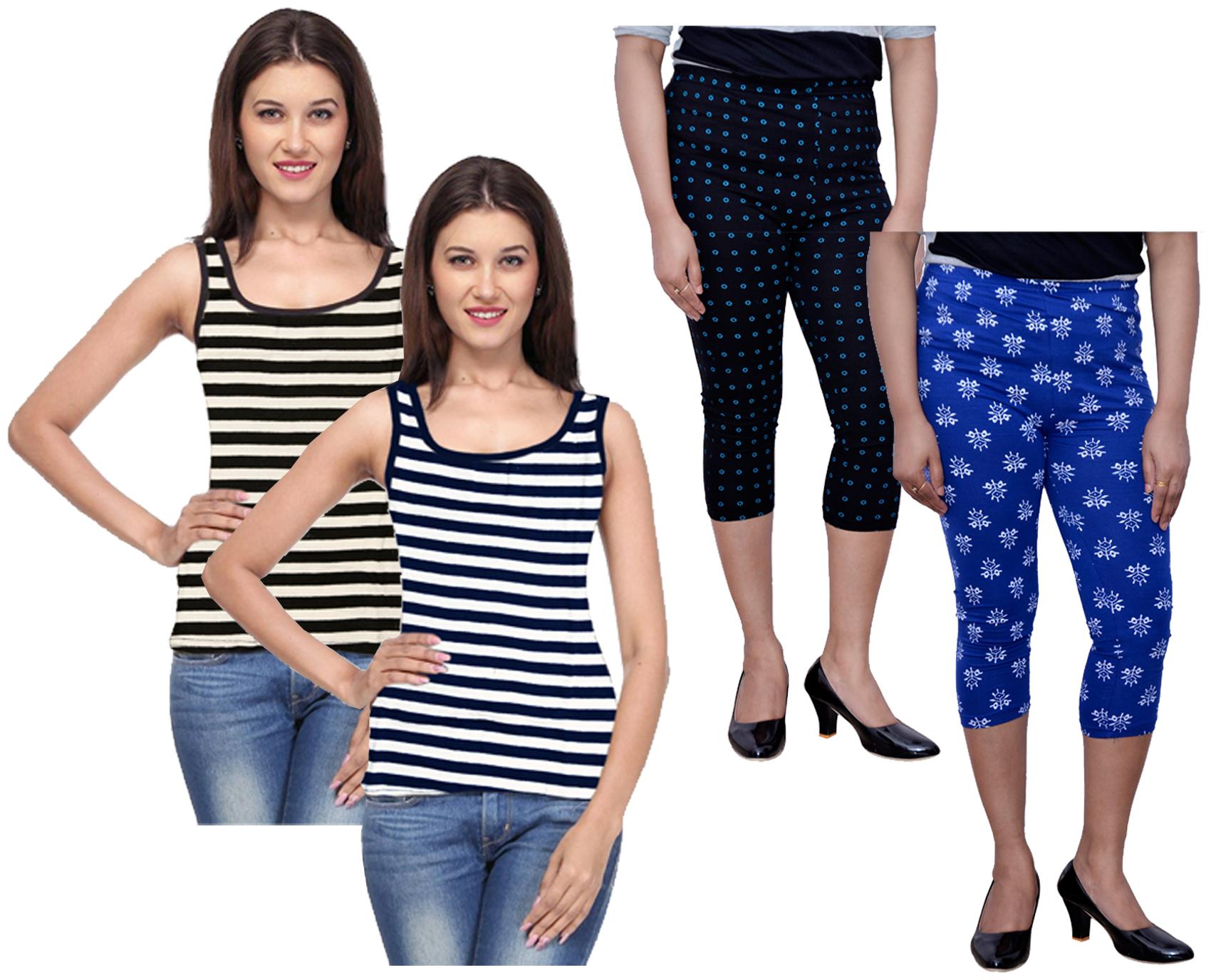 

Kavya Women Printed Regular capri - Multi
