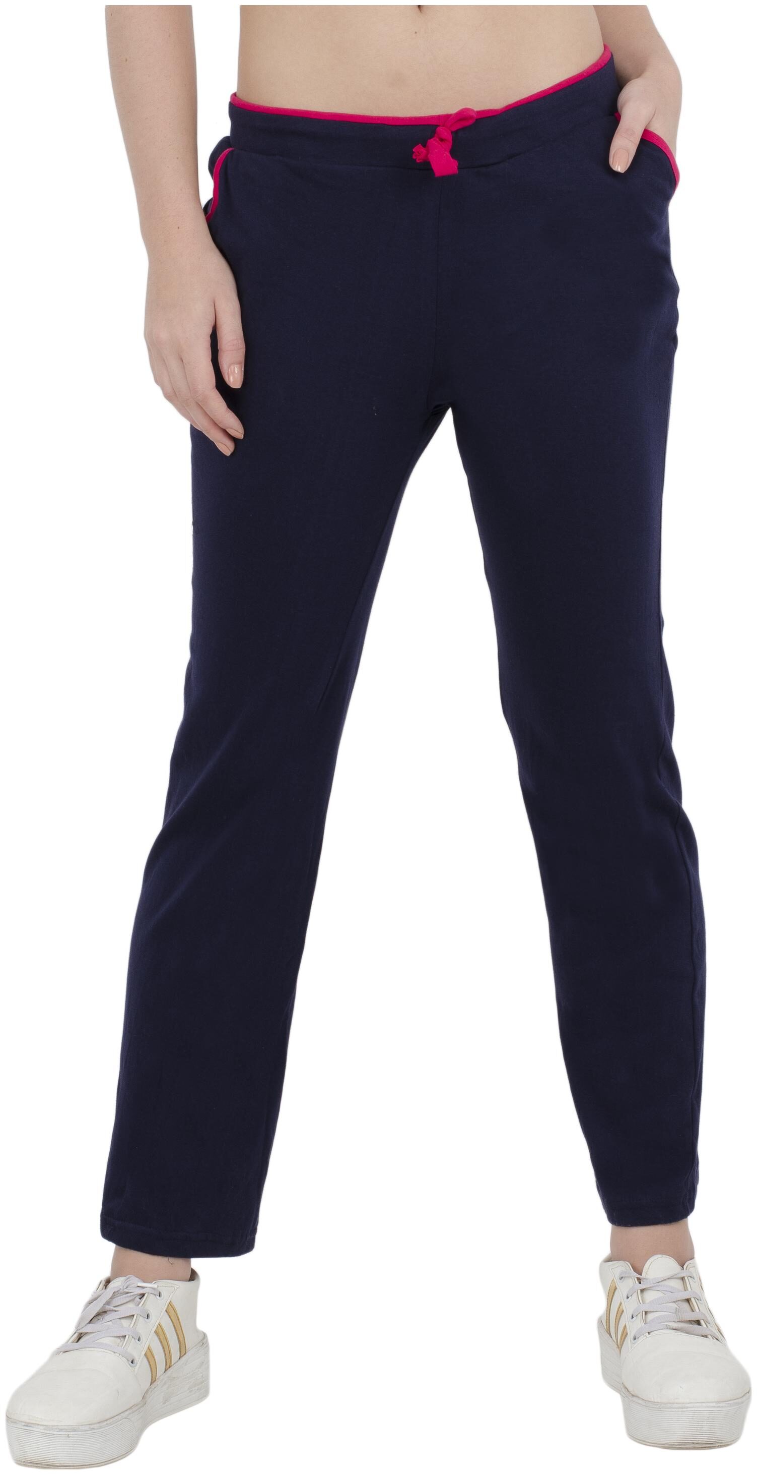 

Kavya Women Regular fit Cotton Solid Track pants - Blue