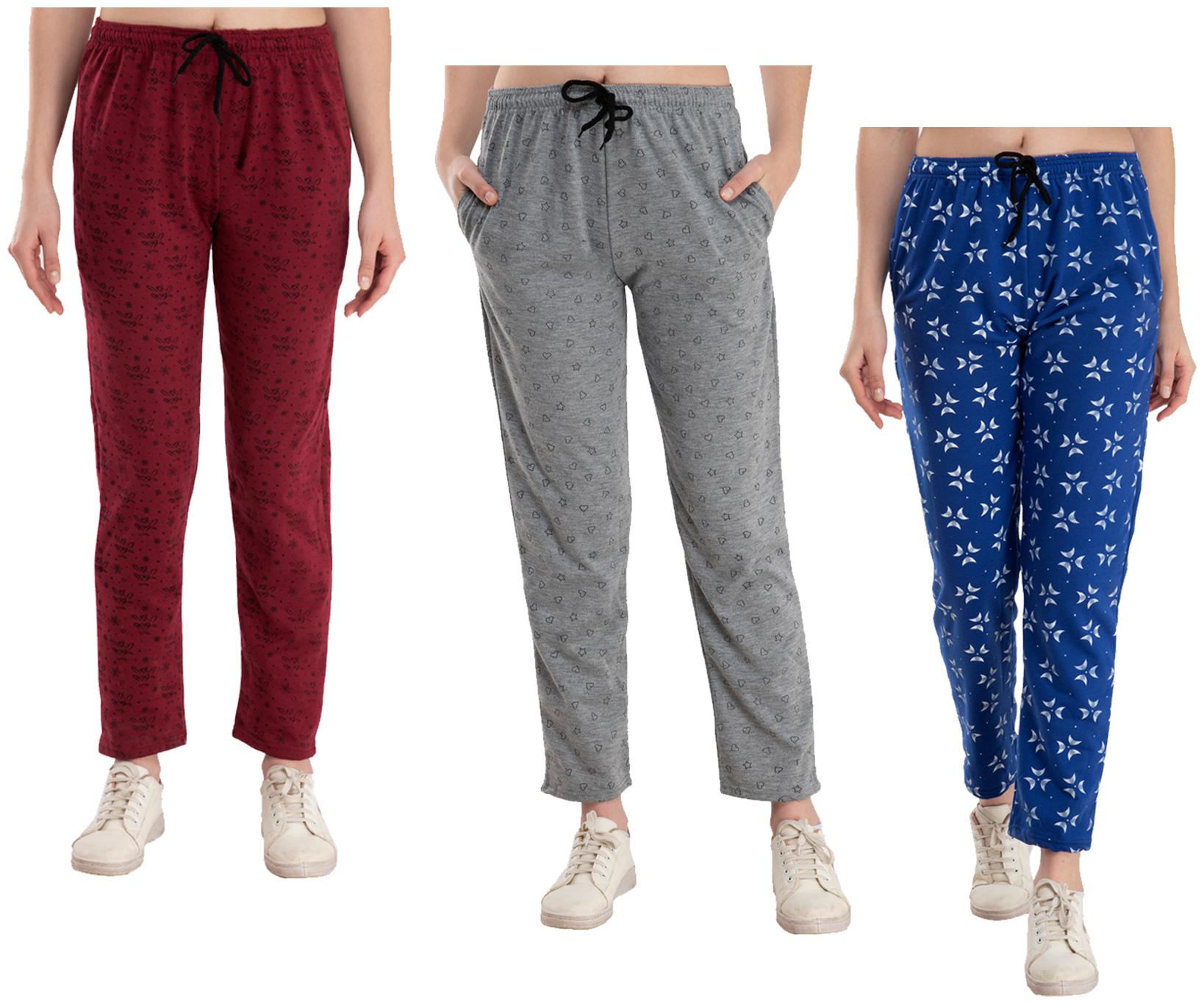 

Kavya Women Regular fit Fleece Printed Track pants - Multi