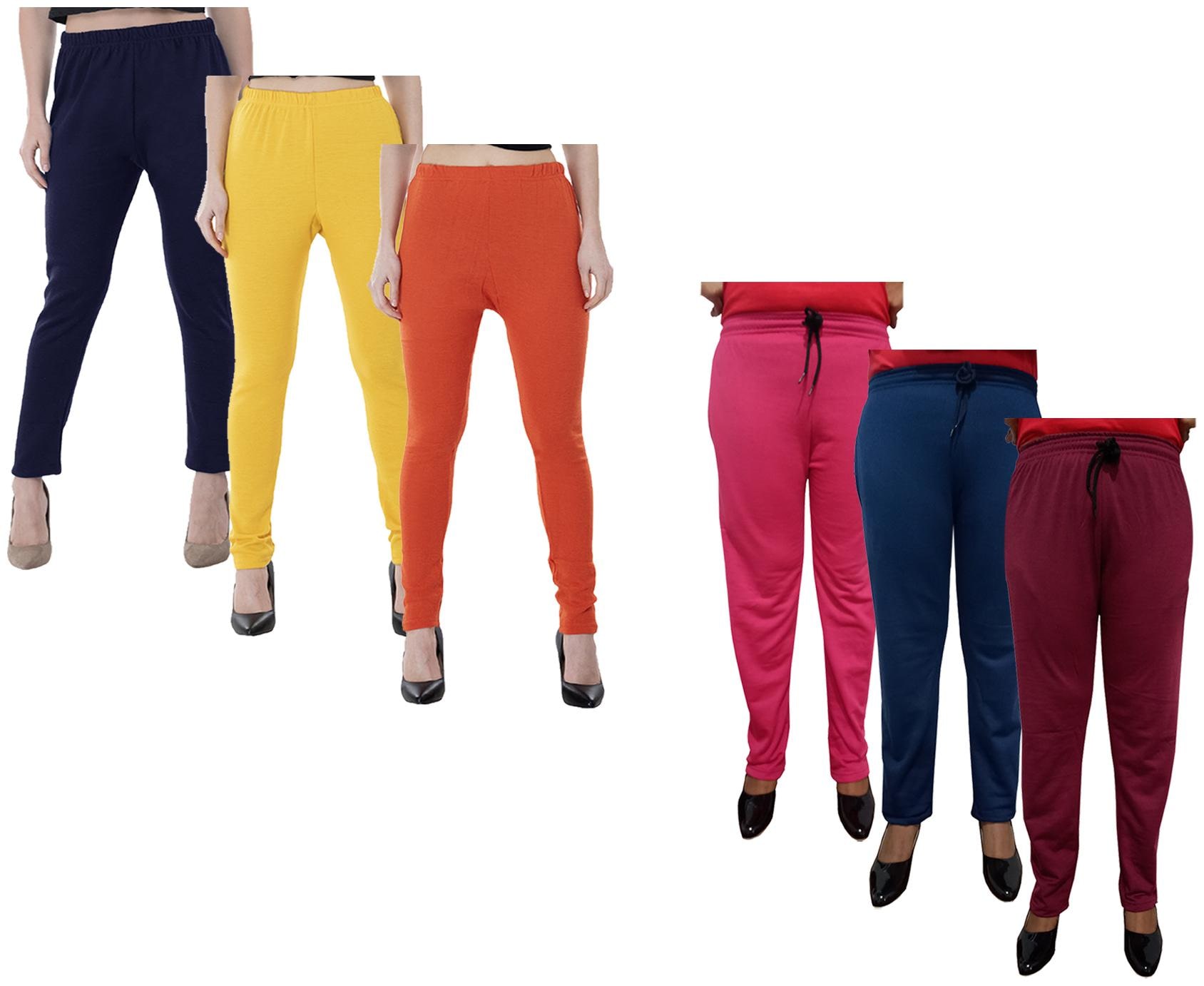 

Kavya Women Regular fit Fleece Solid Track pants - Multi