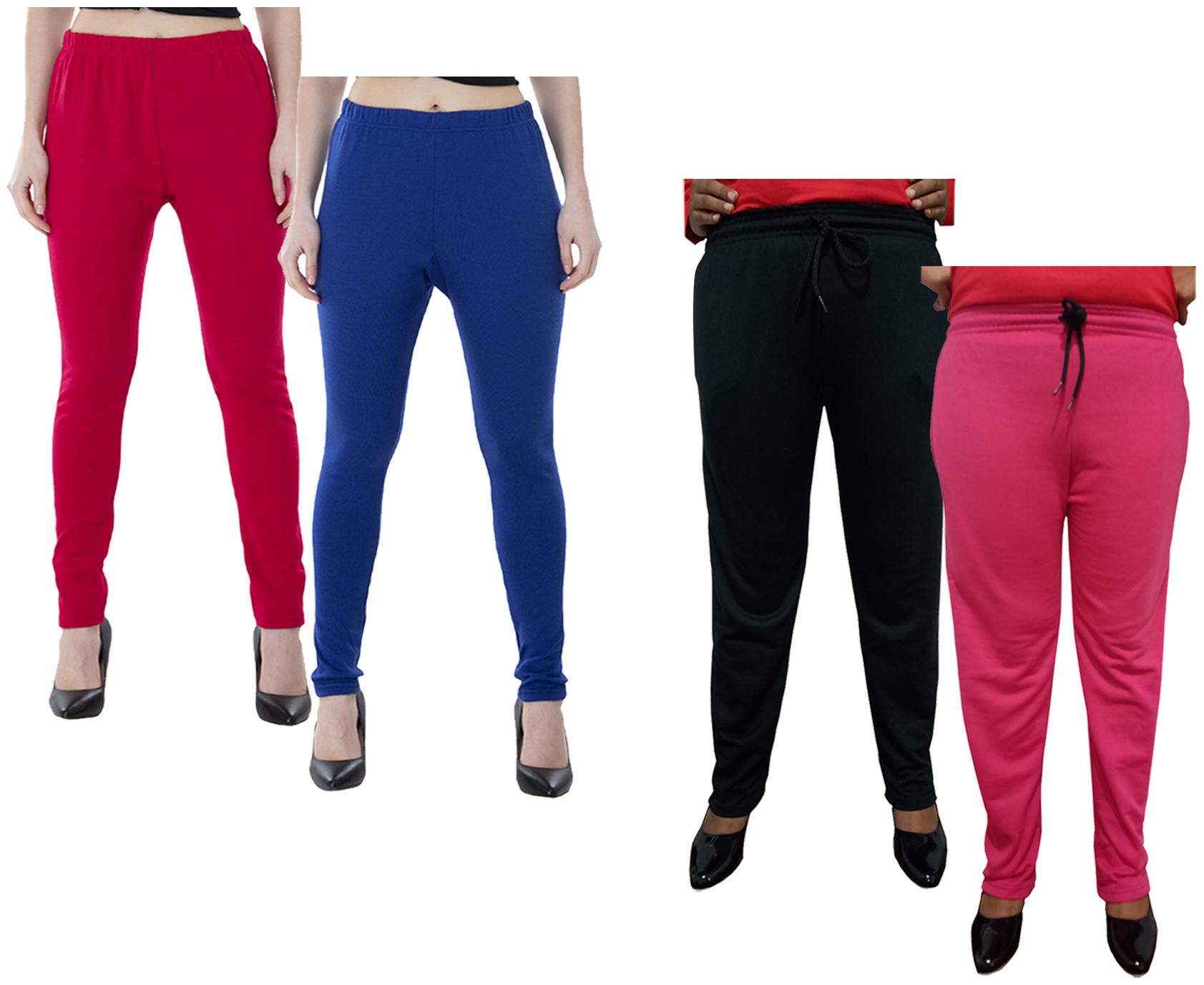 

Kavya Women Regular fit Fleece Solid Track pants - Multi