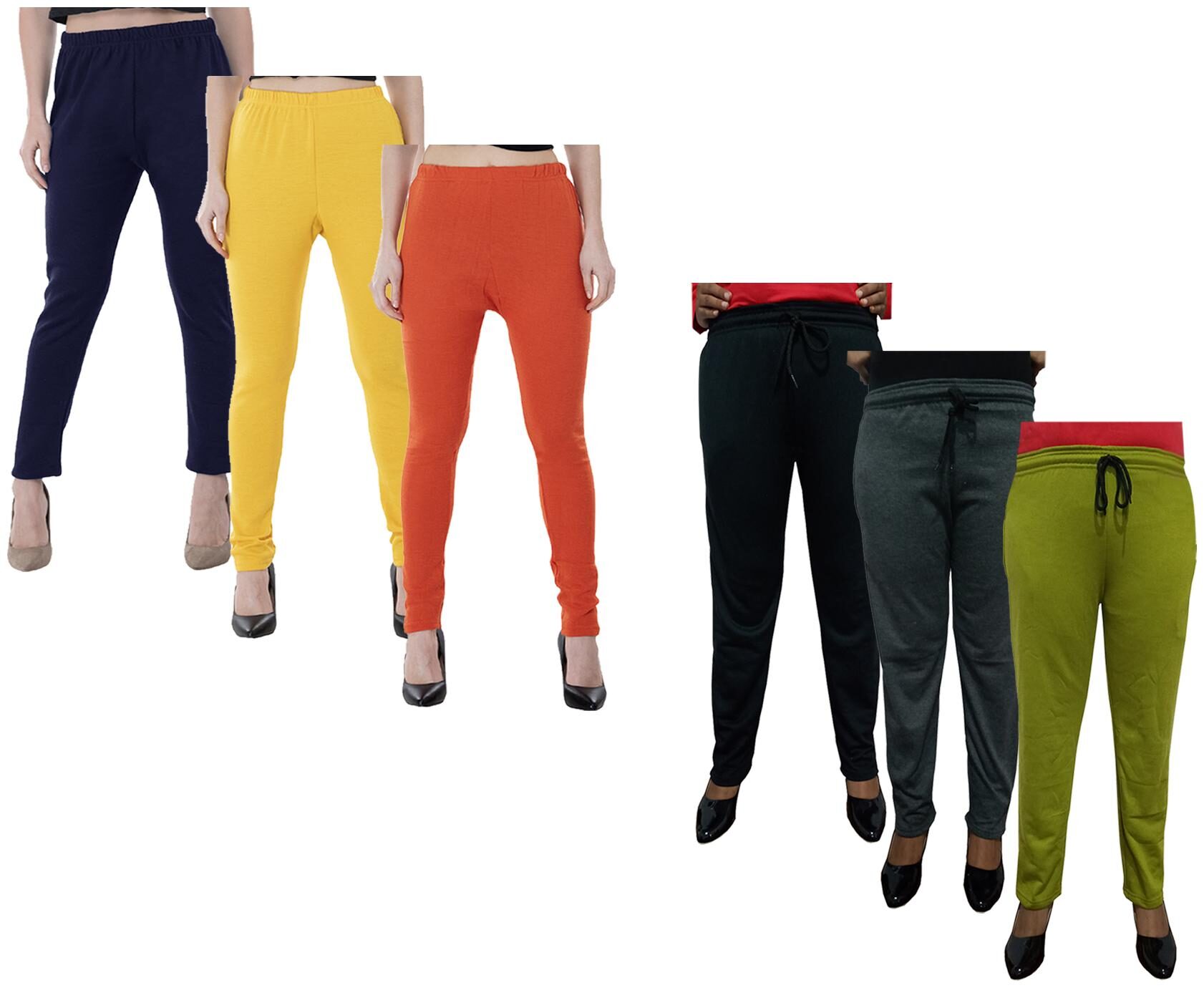 

Kavya Women Regular fit Fleece Solid Track pants - Multi