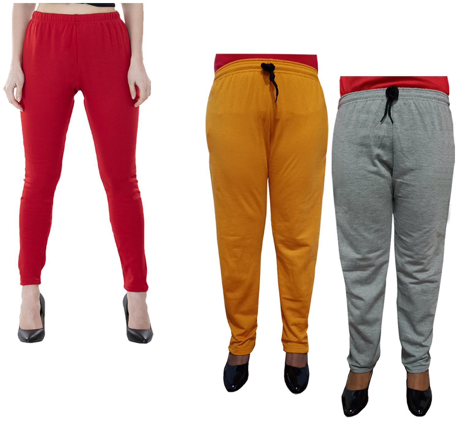 

Kavya Women Regular fit Fleece Solid Track pants - Multi