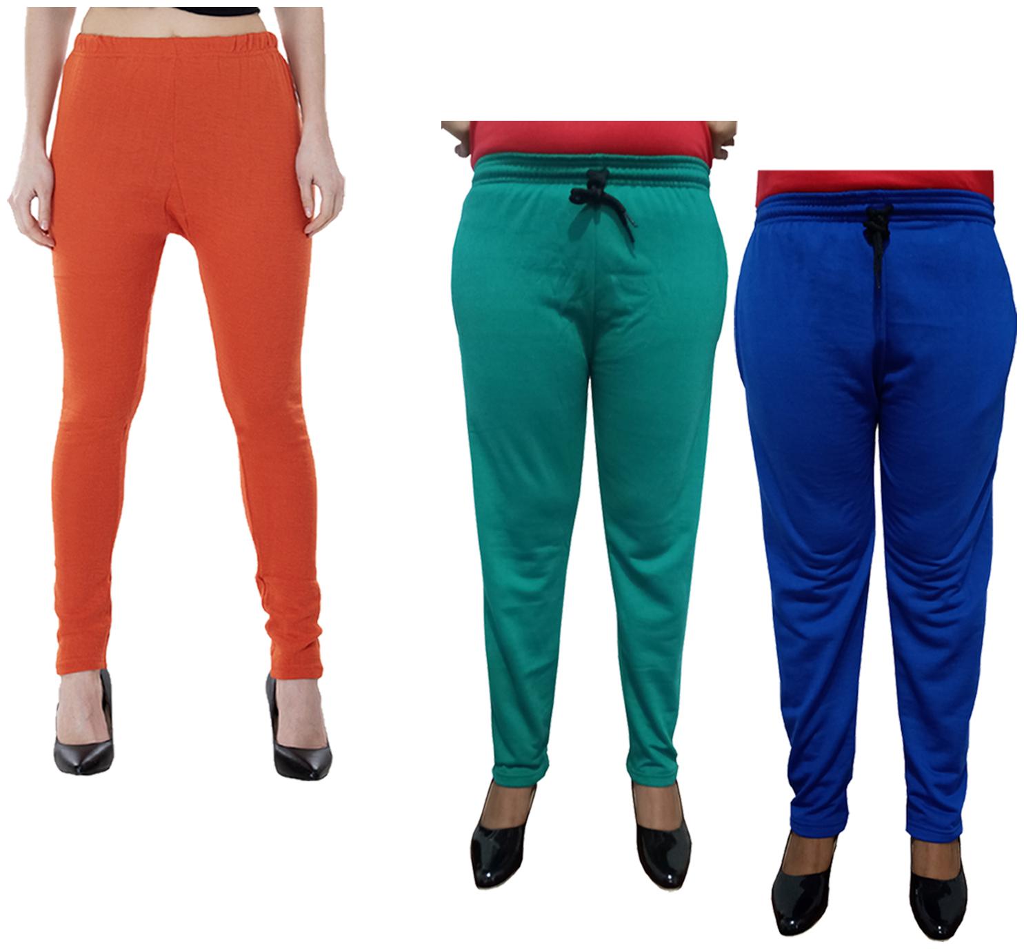 

Kavya Women Regular fit Fleece Solid Track pants - Multi