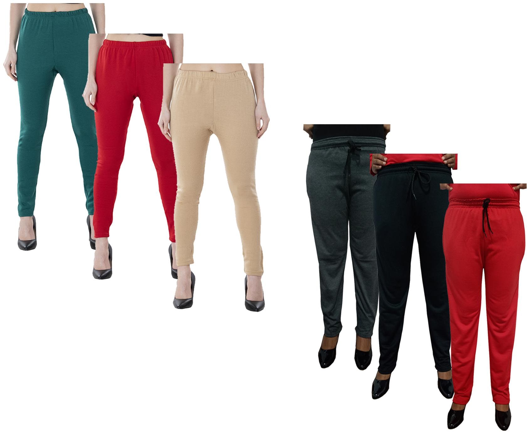 

Kavya Women Regular fit Fleece Solid Track pants - Multi