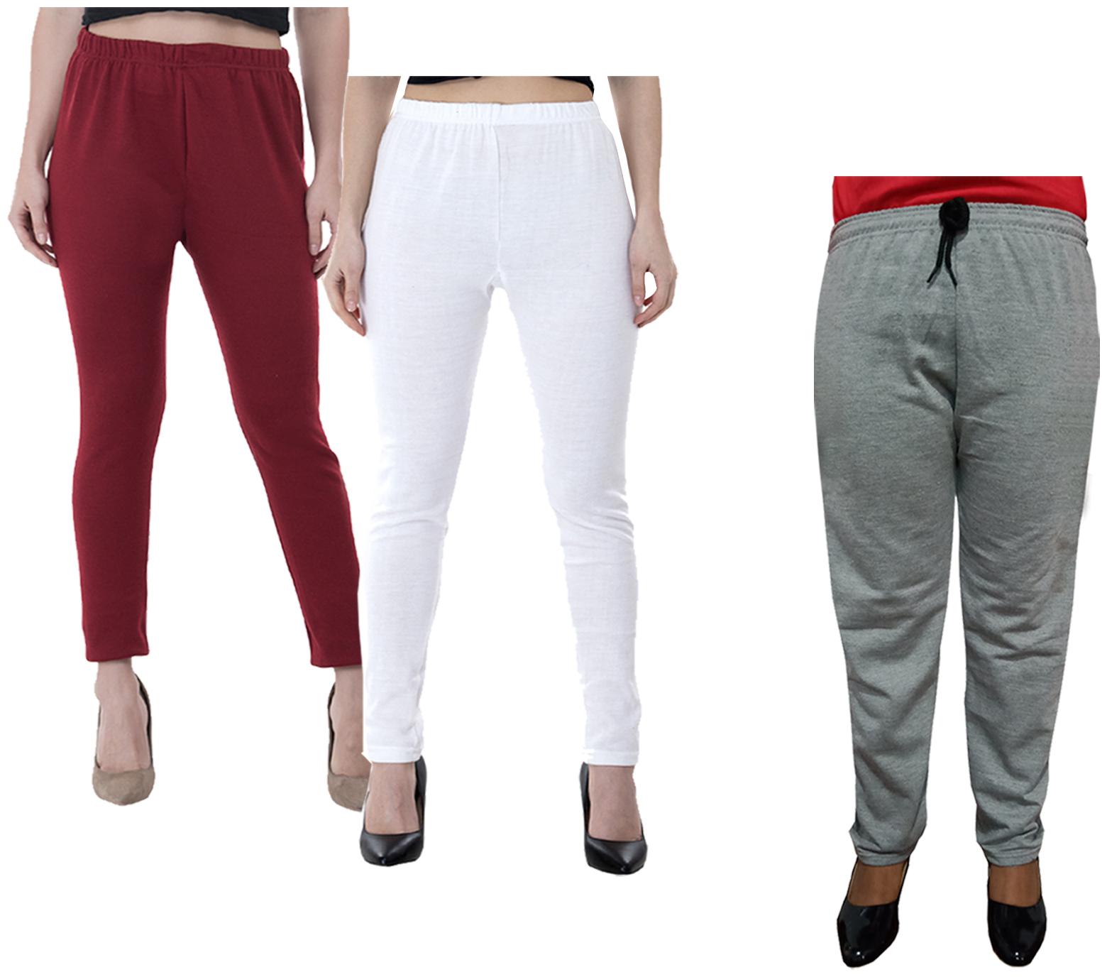 

Kavya Women Regular fit Fleece Solid Track pants - Multi