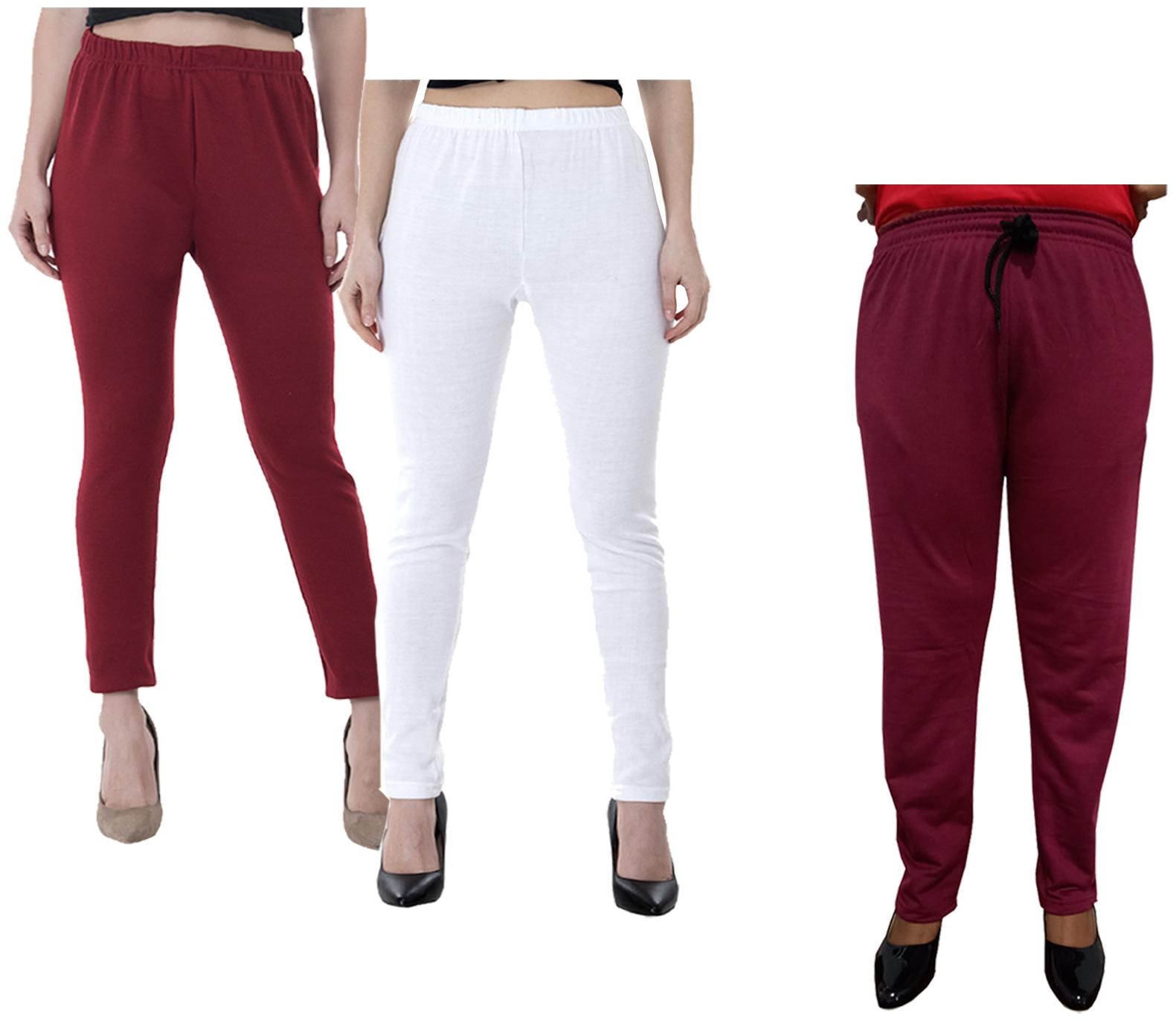 

Kavya Women Regular fit Fleece Solid Track pants - Multi