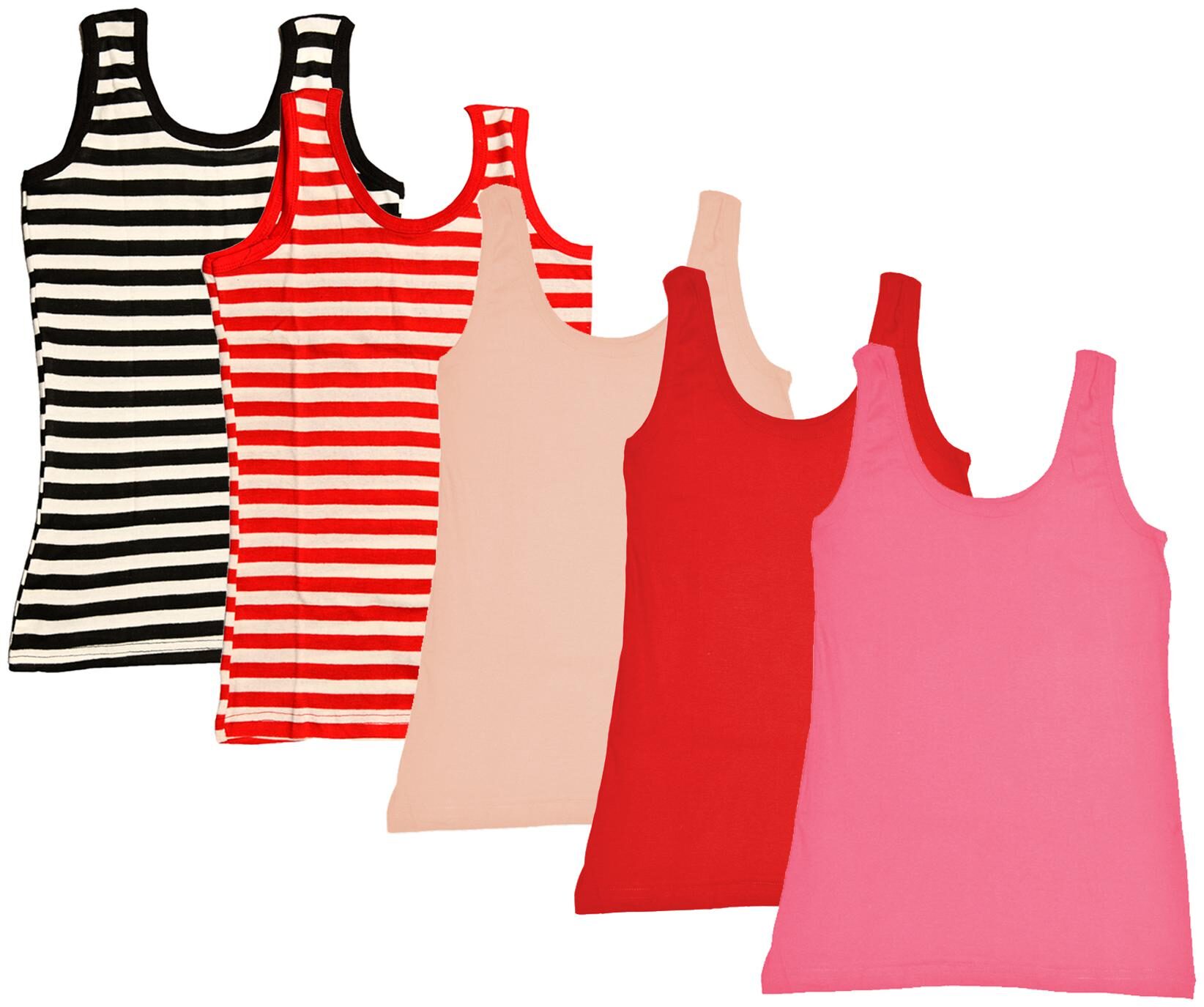 

Kavya Women Multi Regular fit U neck Cotton Tank top