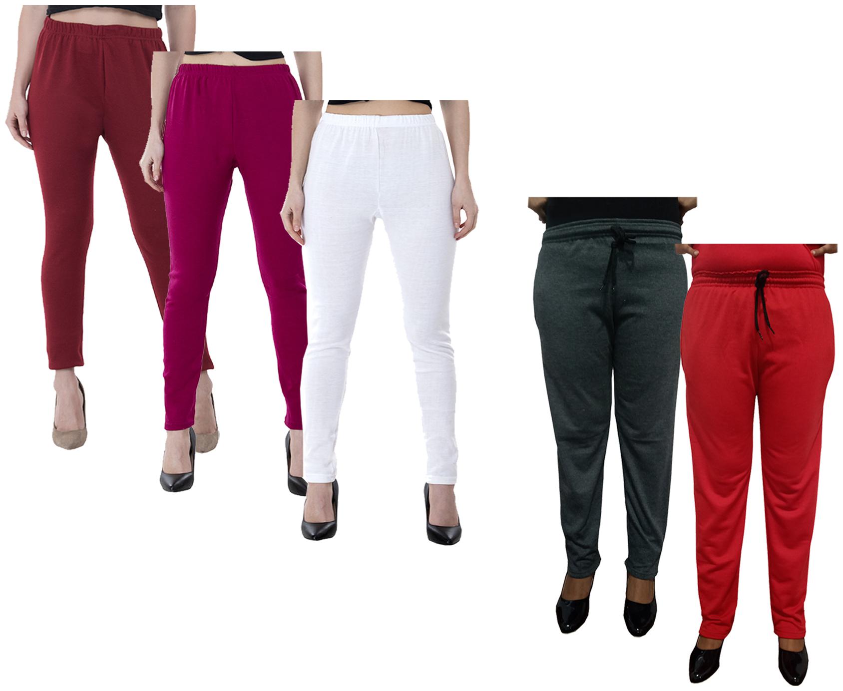 

Kavya Women Regular fit Fleece Solid Track pants - Multi
