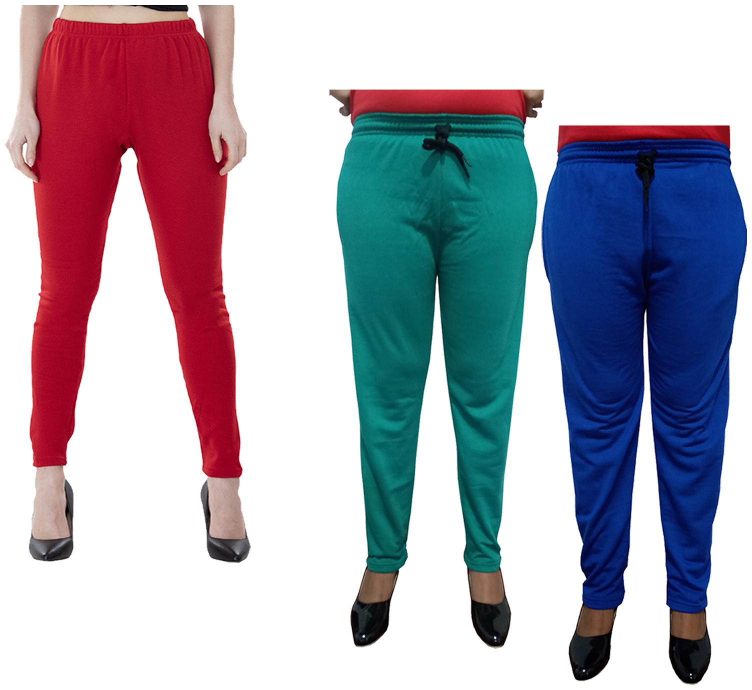 

Kavya Women Regular fit Fleece Solid Track pants - Multi