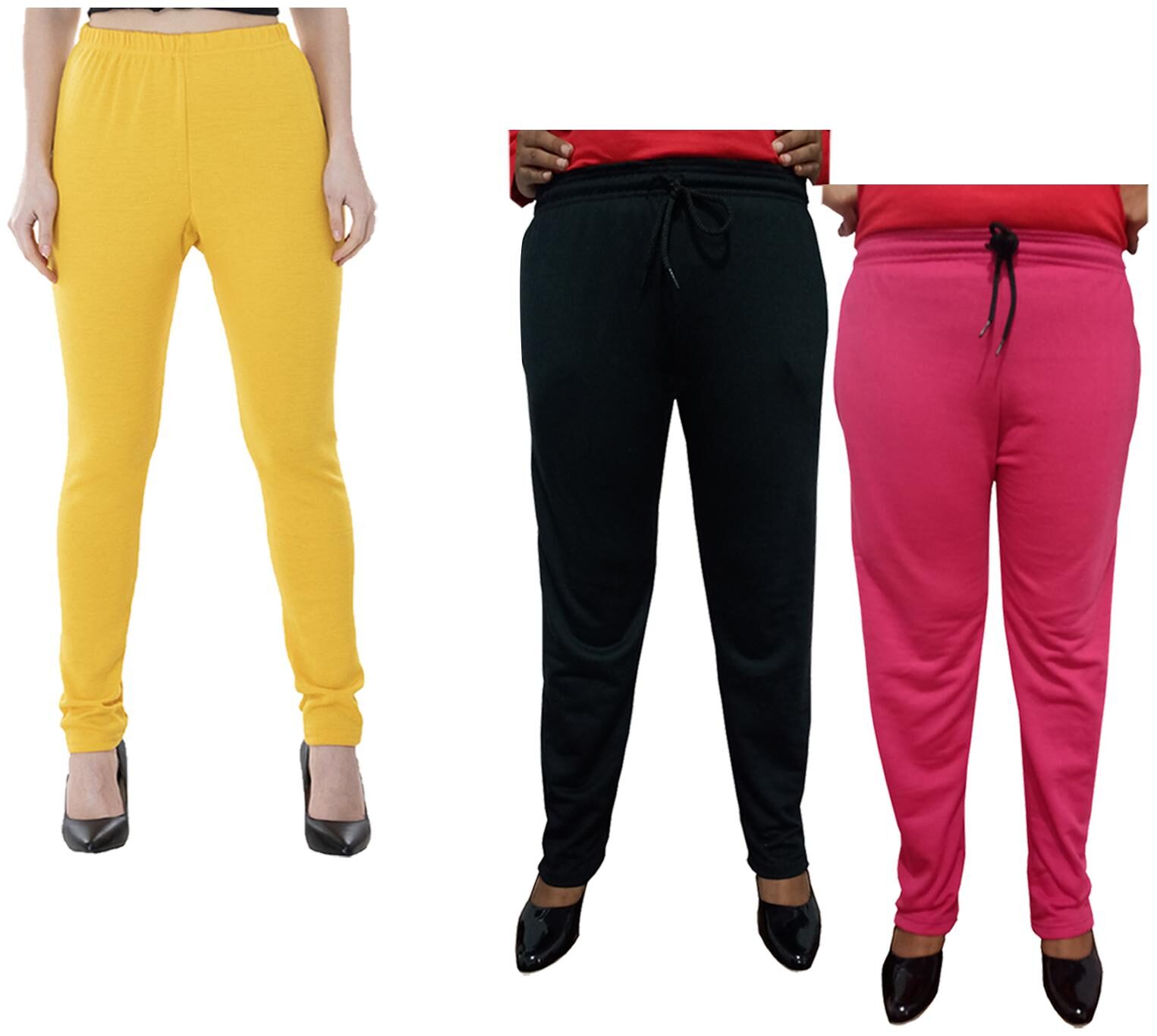 

Kavya Women Regular fit Fleece Solid Track pants - Multi