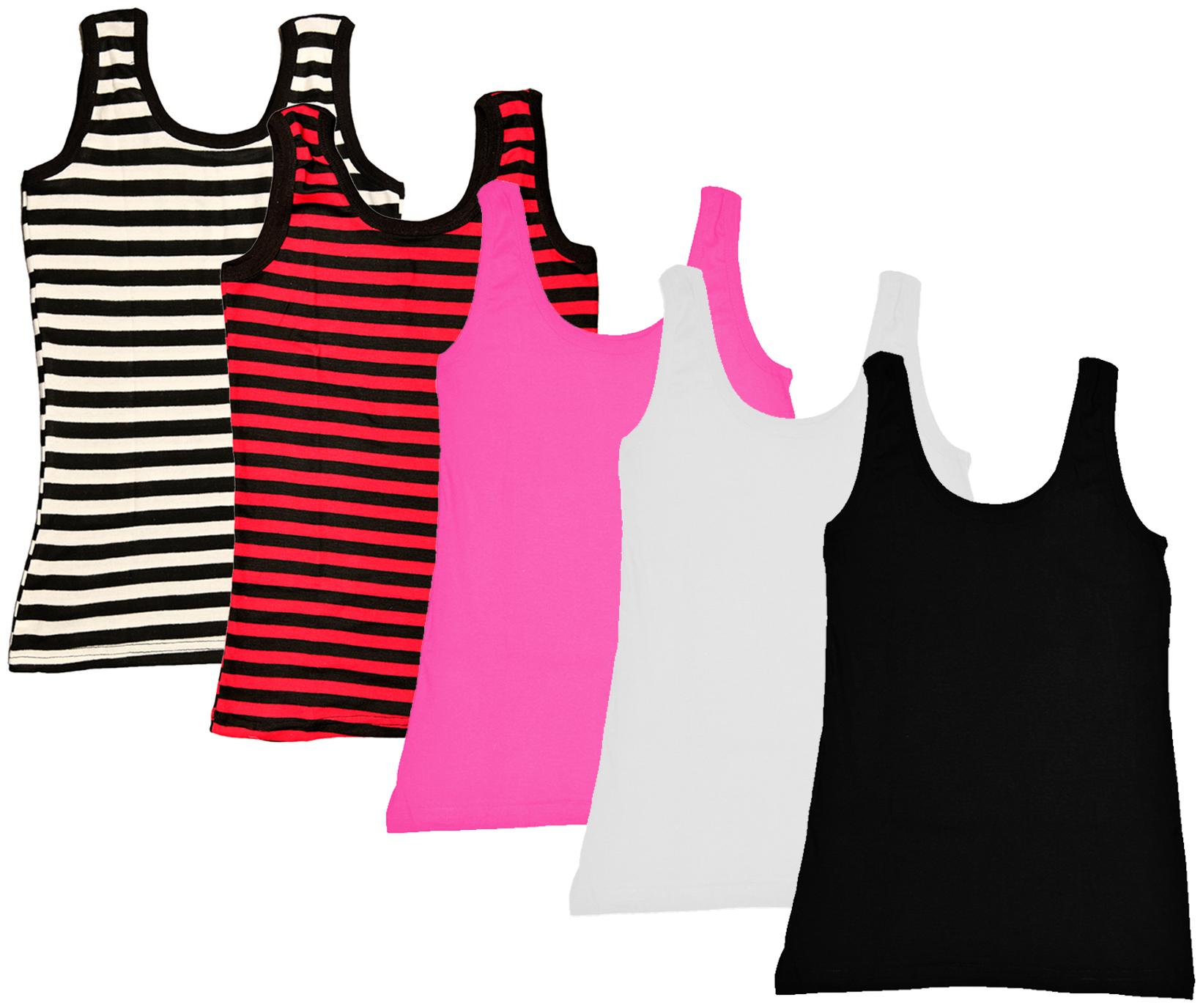 

Kavya Women Multi Regular fit U neck Cotton Tank top