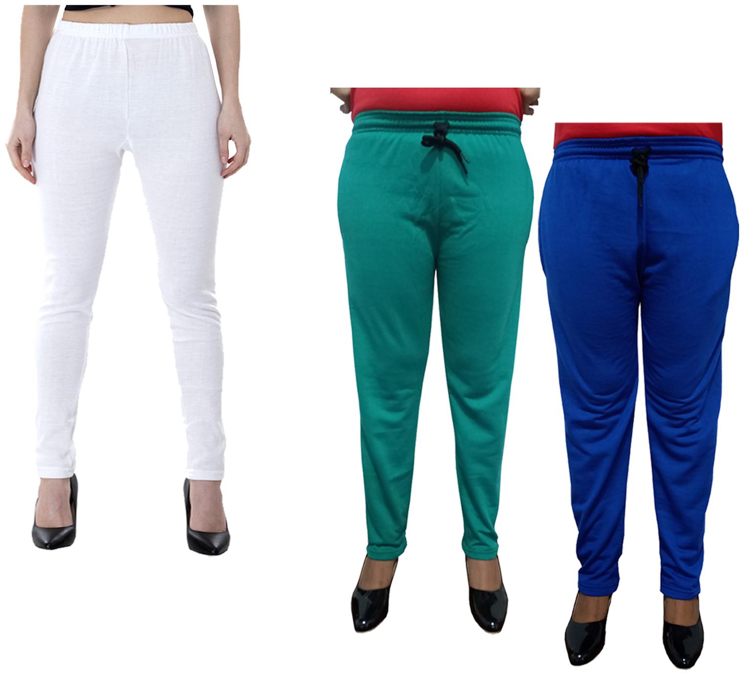 

Kavya Women Regular fit Fleece Solid Track pants - Multi