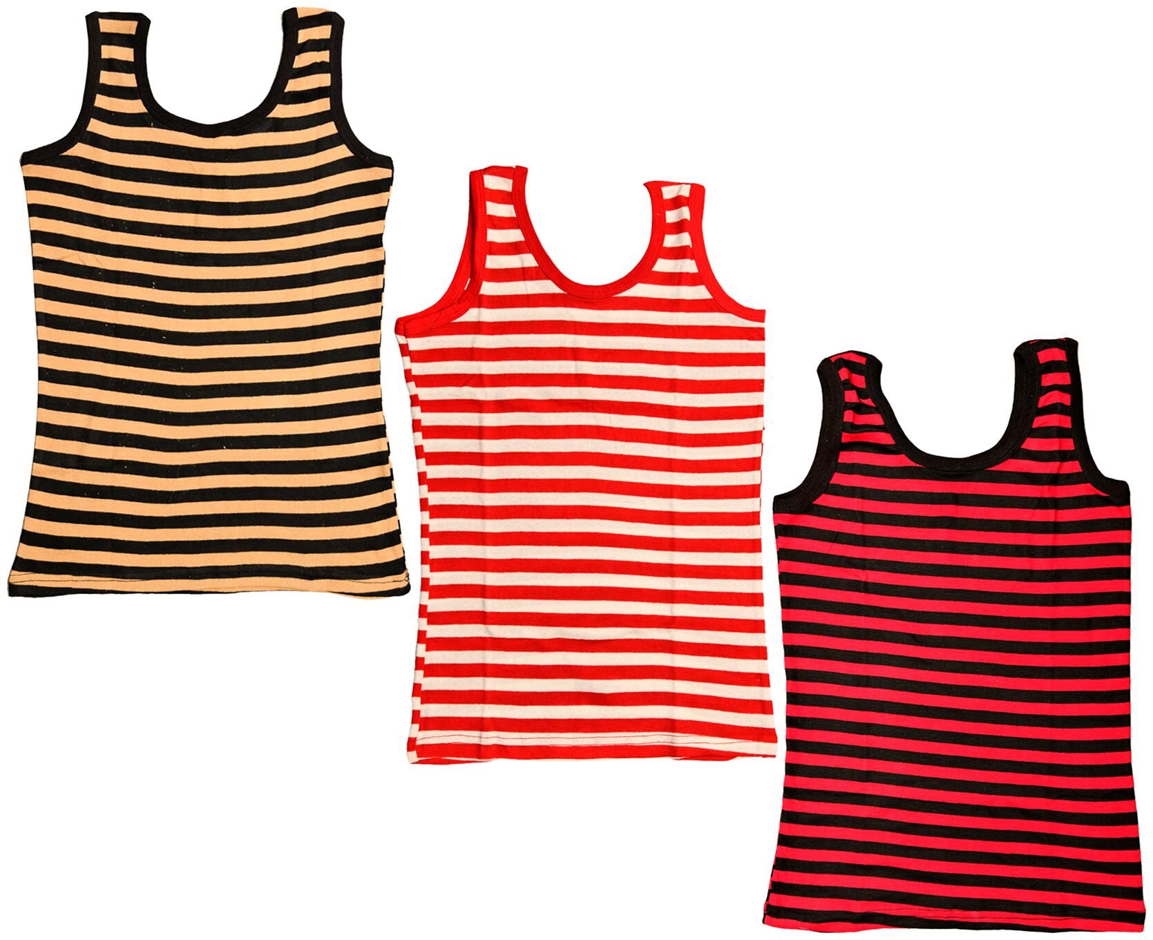 

Kavya Women Multi Regular fit U neck Cotton Tank top