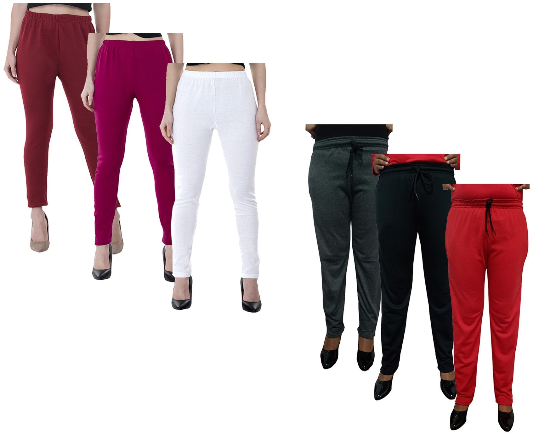 

Kavya Women Regular fit Fleece Solid Track pants - Multi