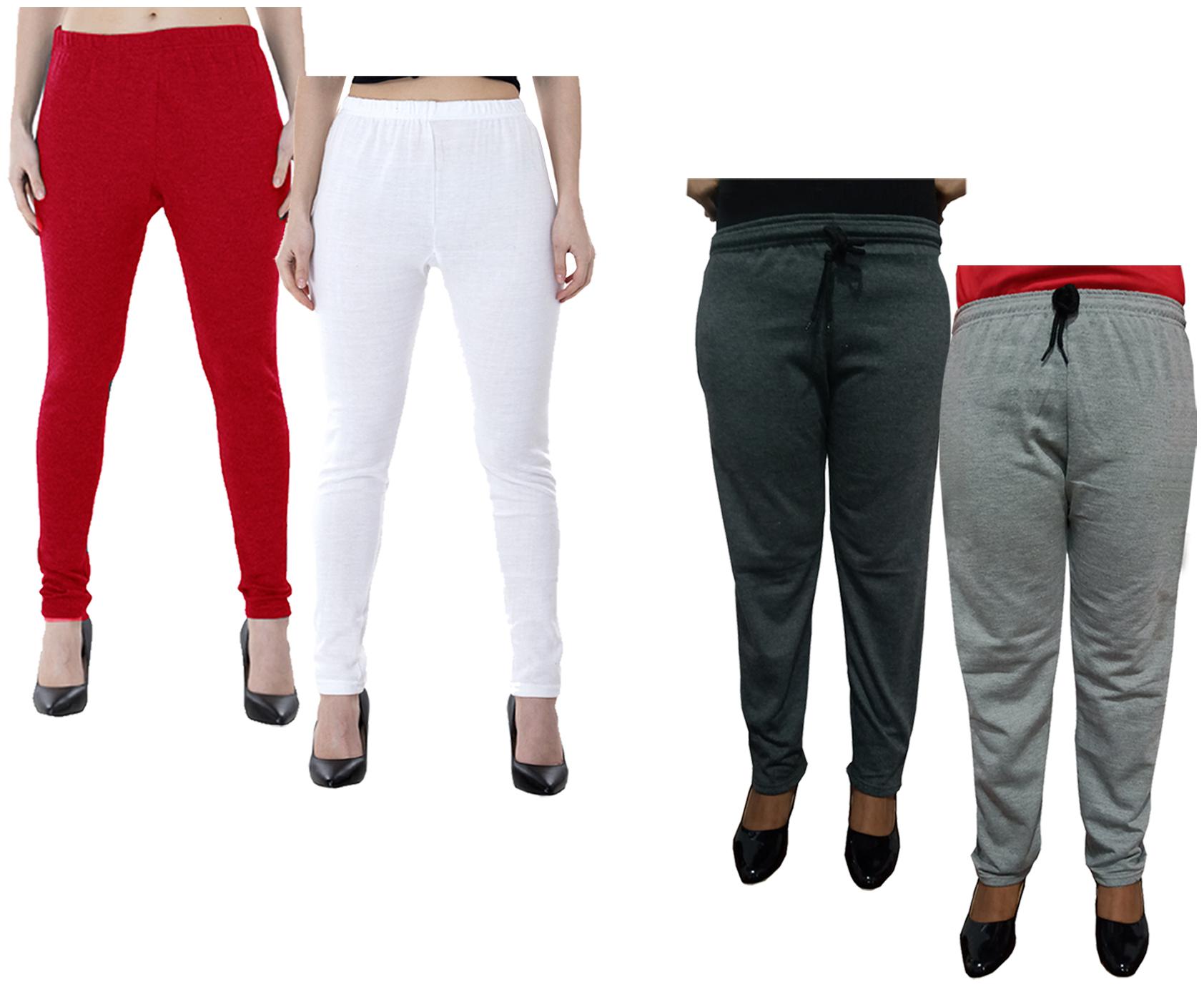 

Kavya Women Regular fit Fleece Solid Track pants - Multi