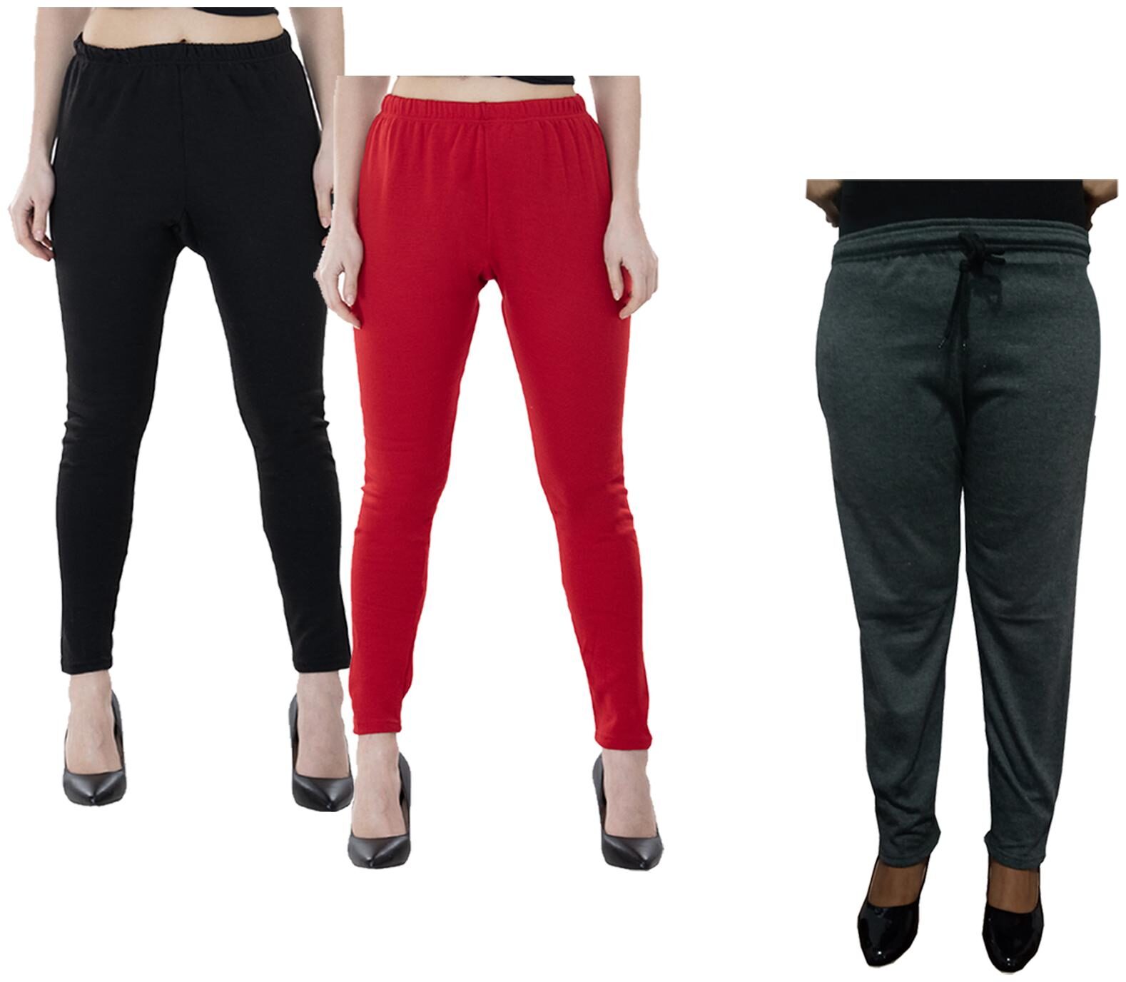 

Kavya Women Regular fit Fleece Solid Track pants - Multi