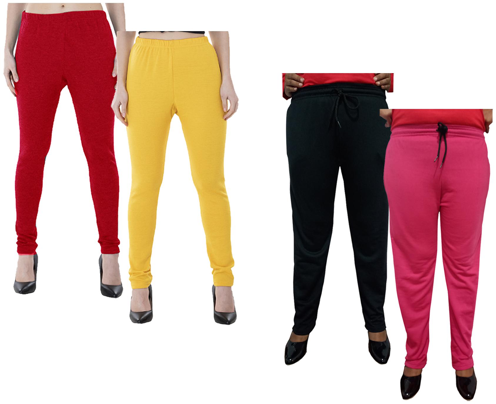 

Kavya Women Regular fit Fleece Solid Track pants - Multi