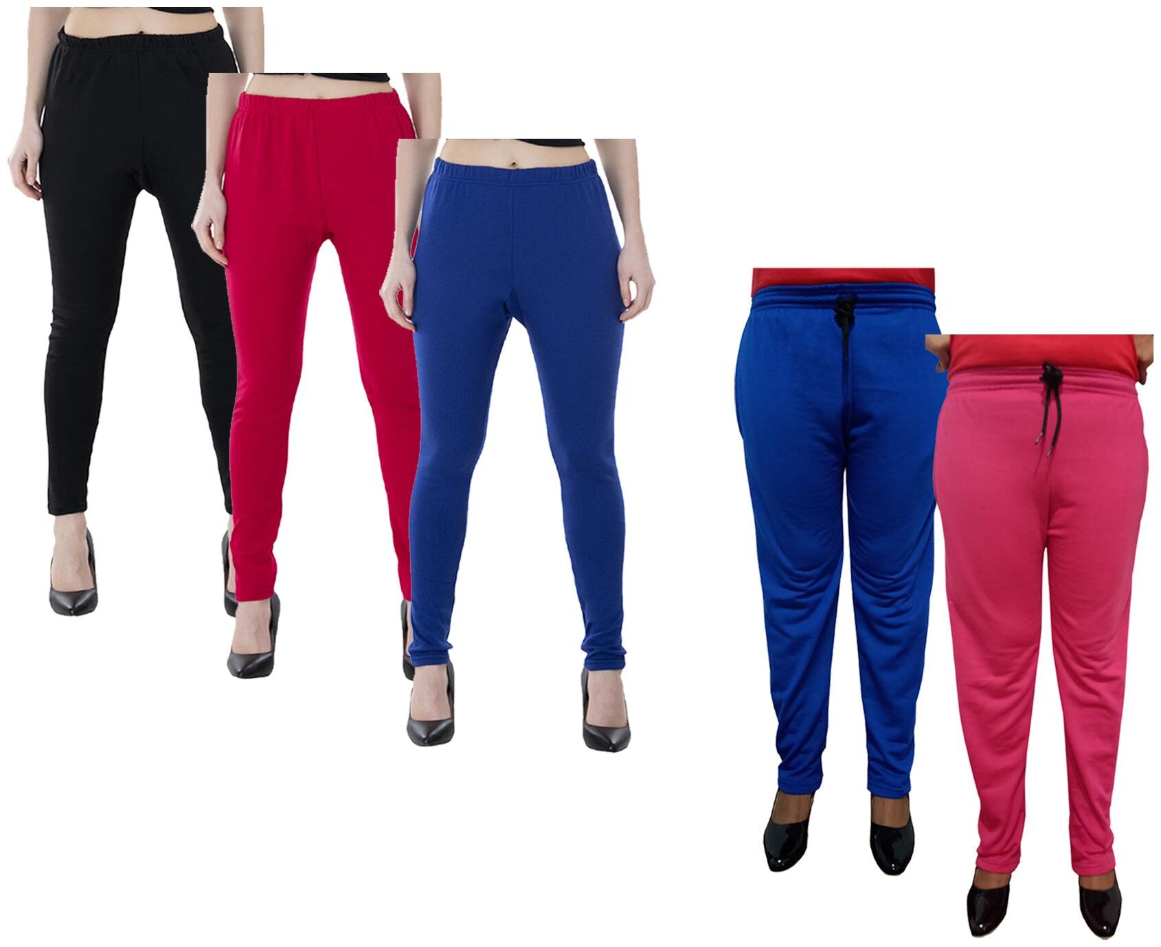 

Kavya Women Regular fit Fleece Solid Track pants - Multi