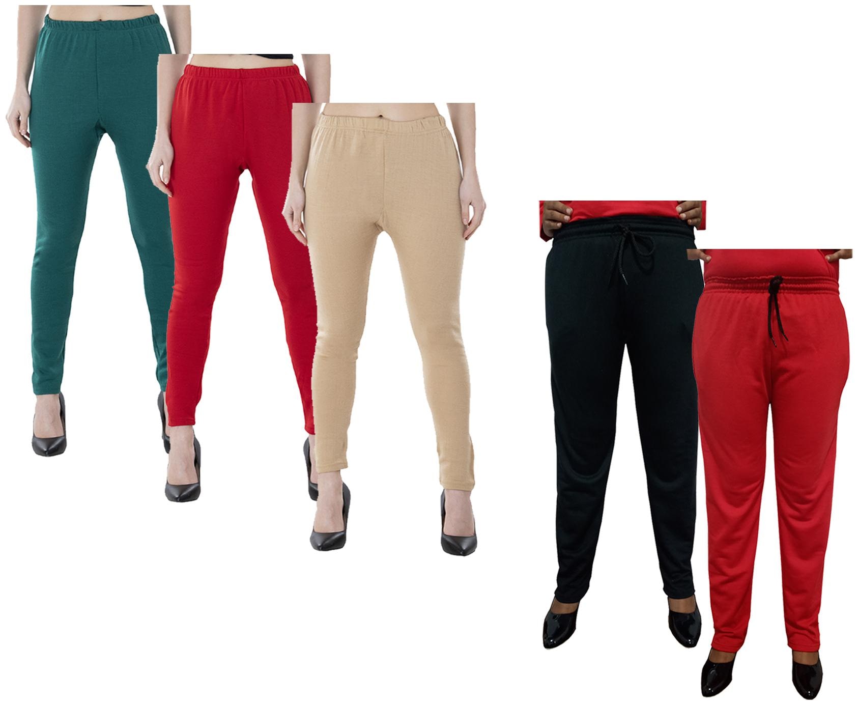 

Kavya Women Regular fit Fleece Solid Track pants - Multi