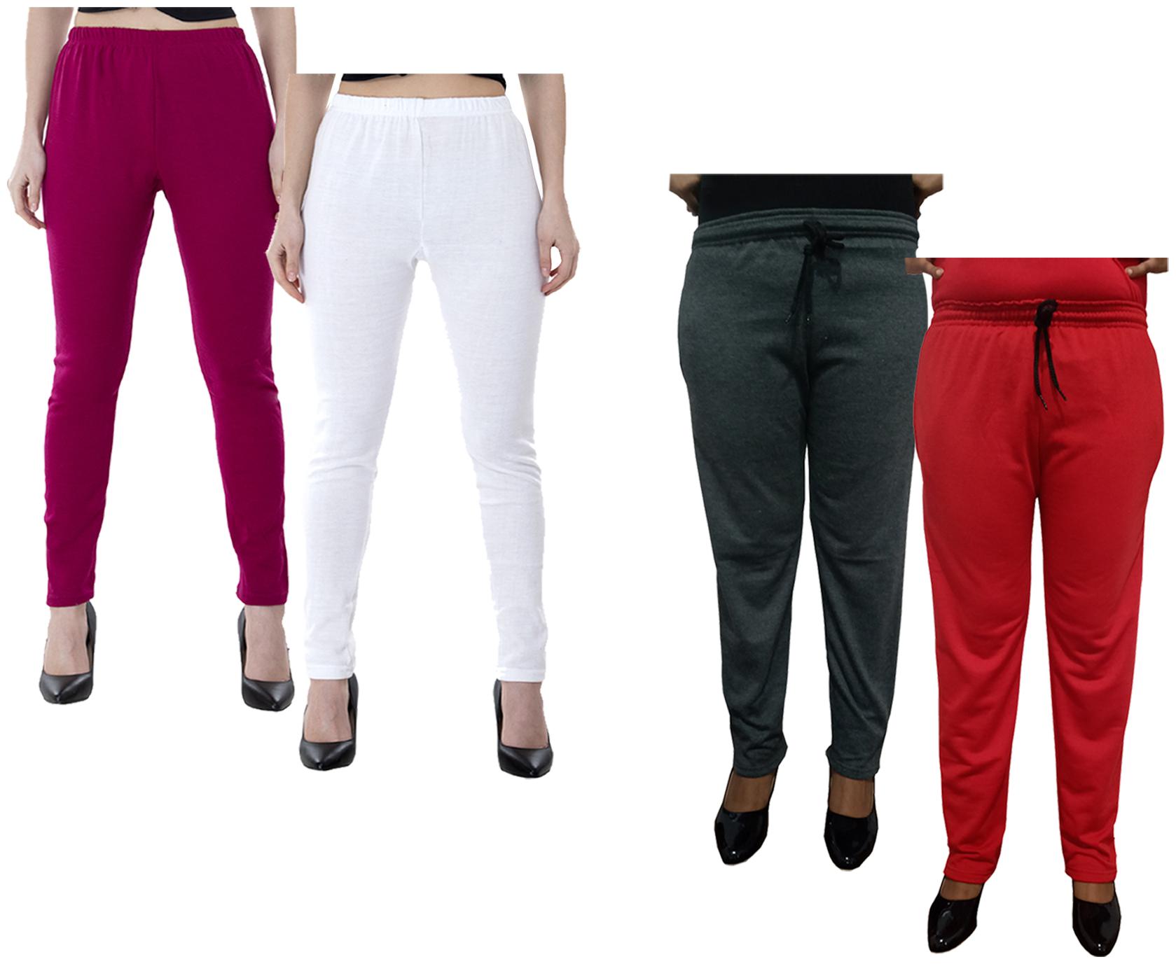 

Kavya Women Regular fit Fleece Solid Track pants - Multi