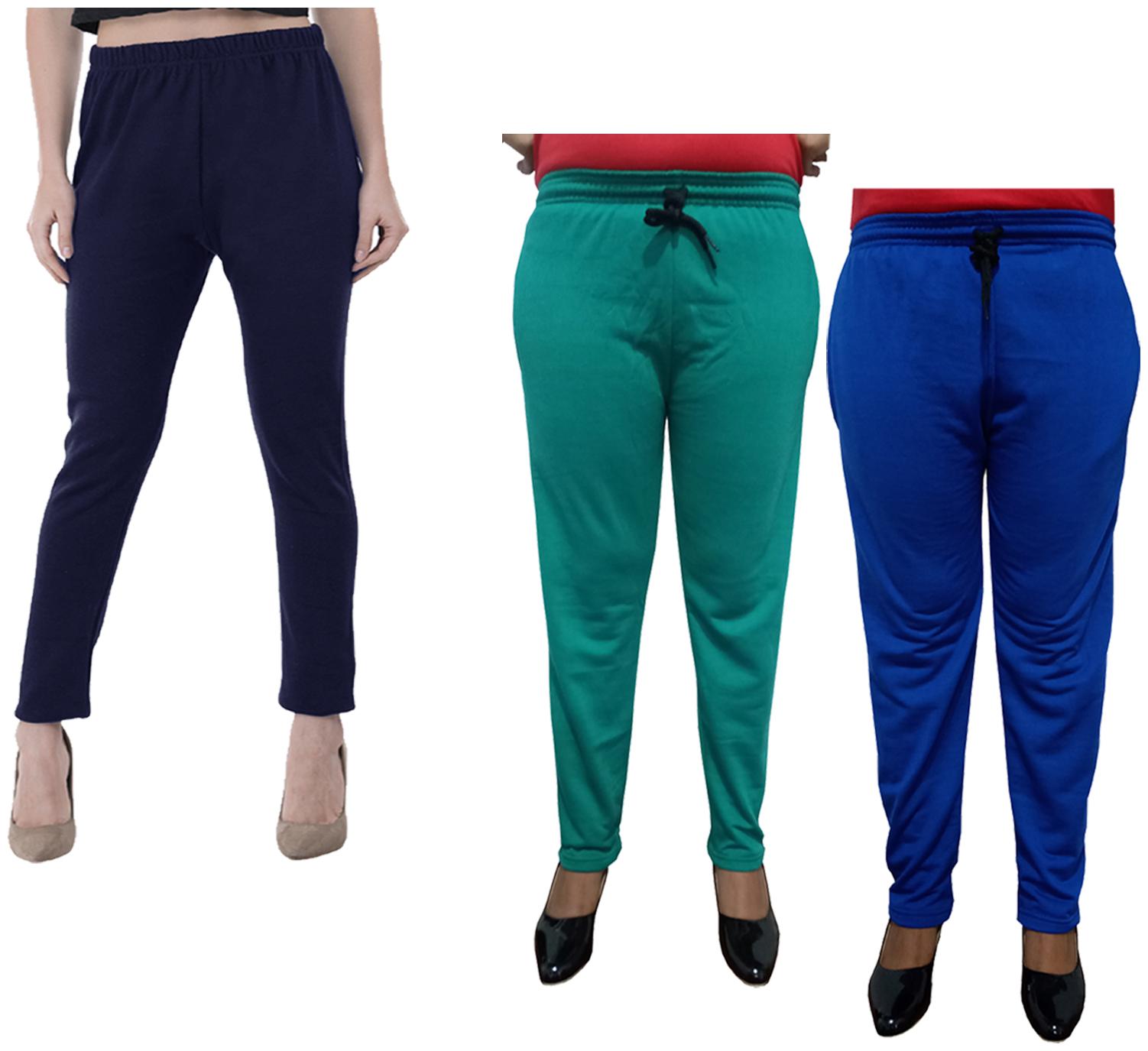 

Kavya Women Regular fit Fleece Solid Track pants - Multi