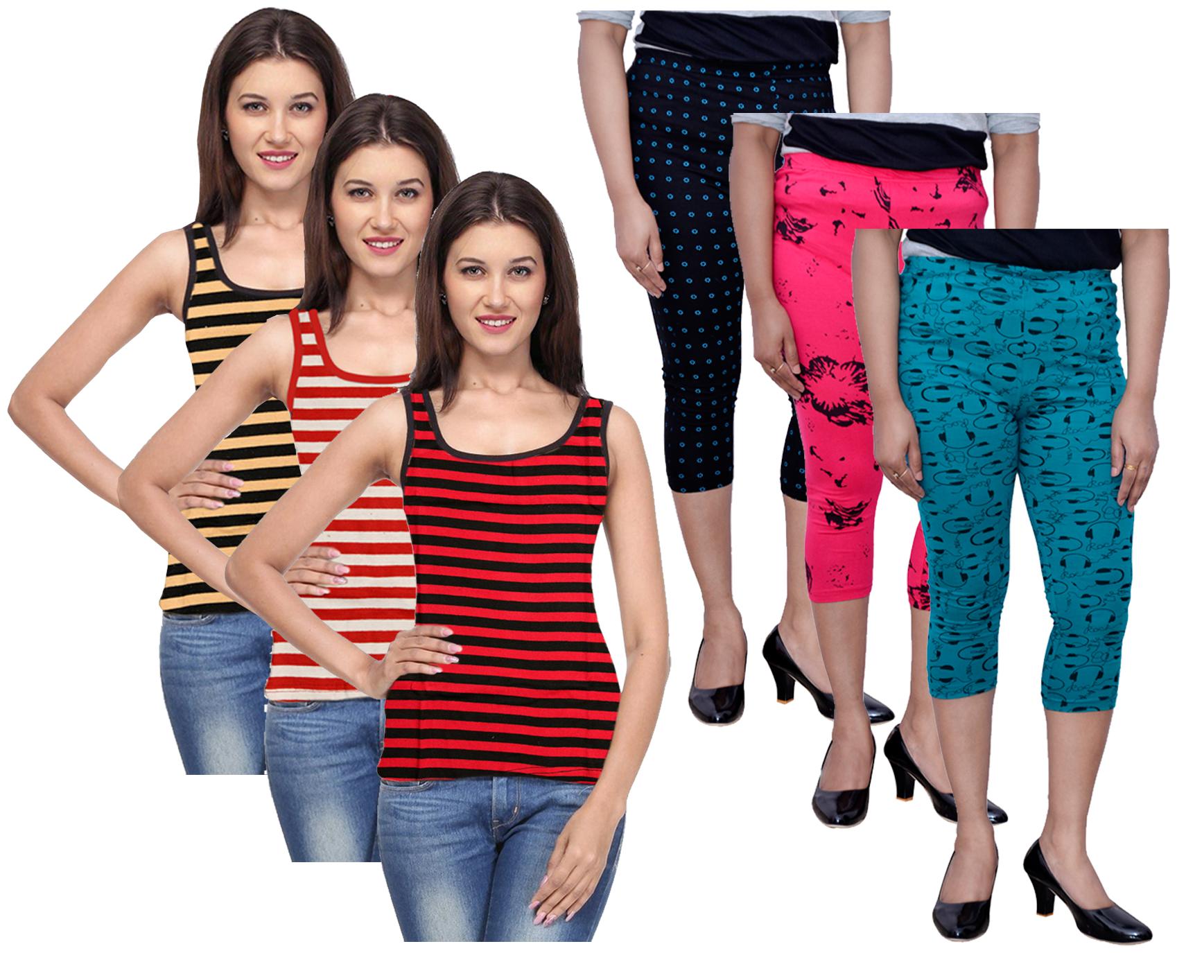 

Kavya Women Printed Regular capri - Multi