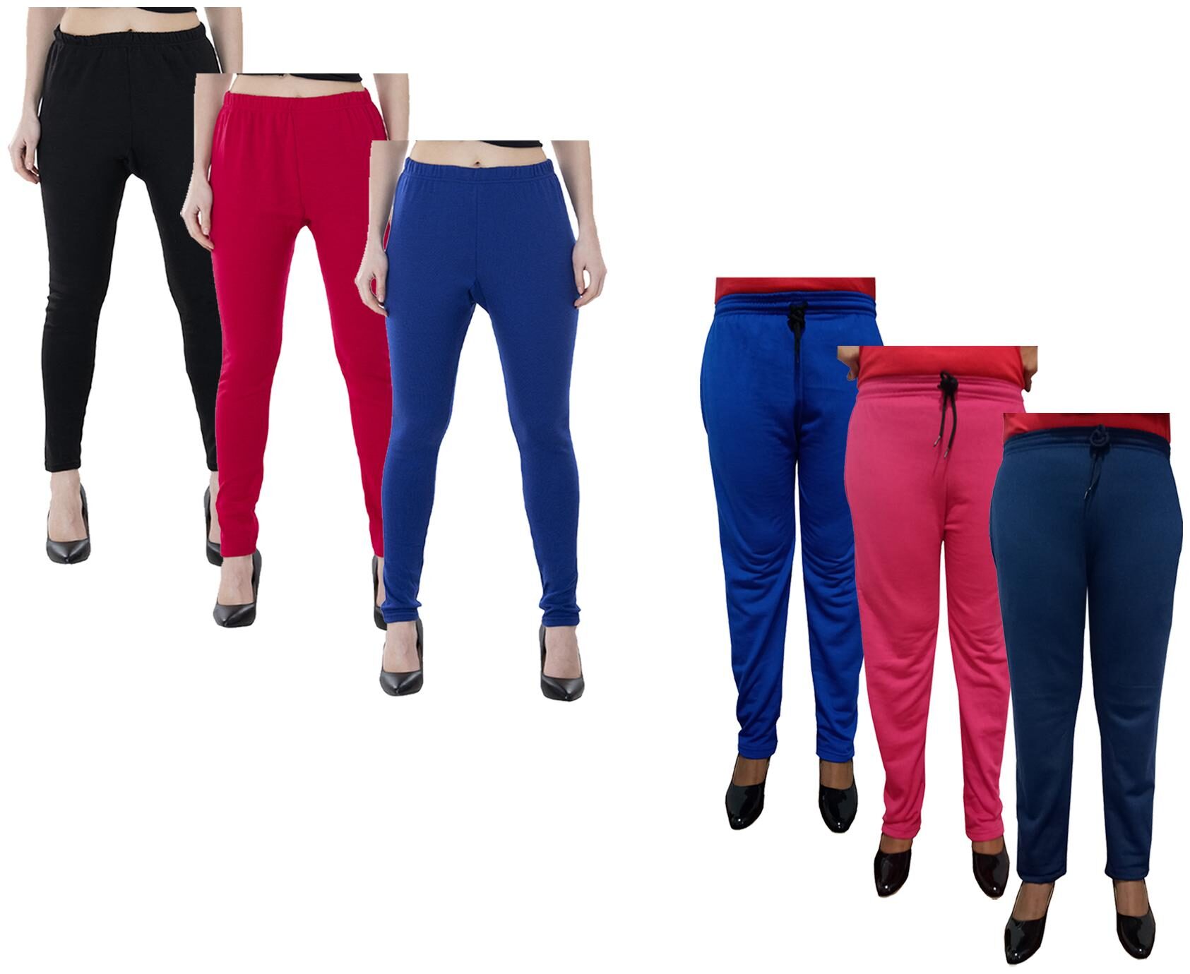 

Kavya Women Regular fit Fleece Solid Track pants - Multi