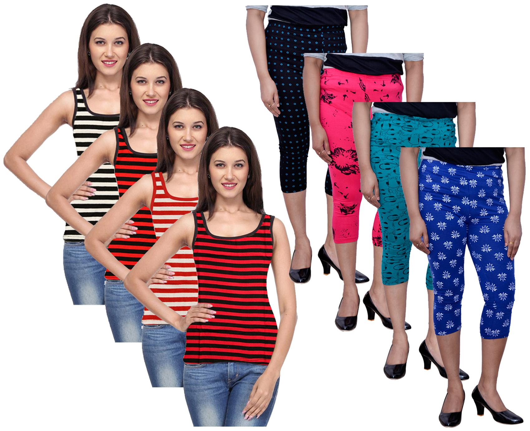 

Kavya Women Printed Regular capri - Multi