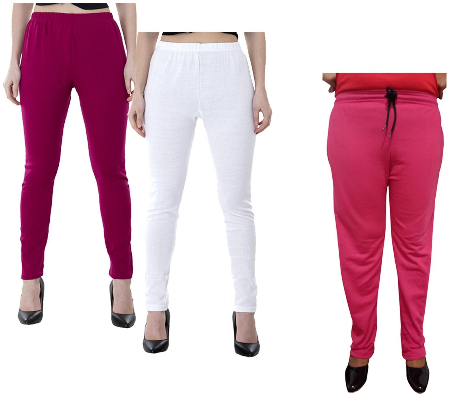 

Kavya Women Regular fit Fleece Solid Track pants - Multi