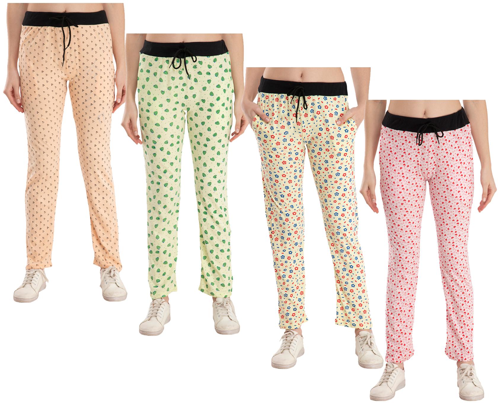 

Kavya Women Regular fit Cotton Printed Track pants - Multi