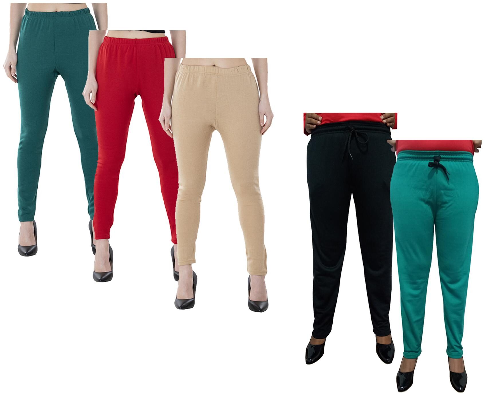 

Kavya Women Regular fit Fleece Solid Track pants - Multi