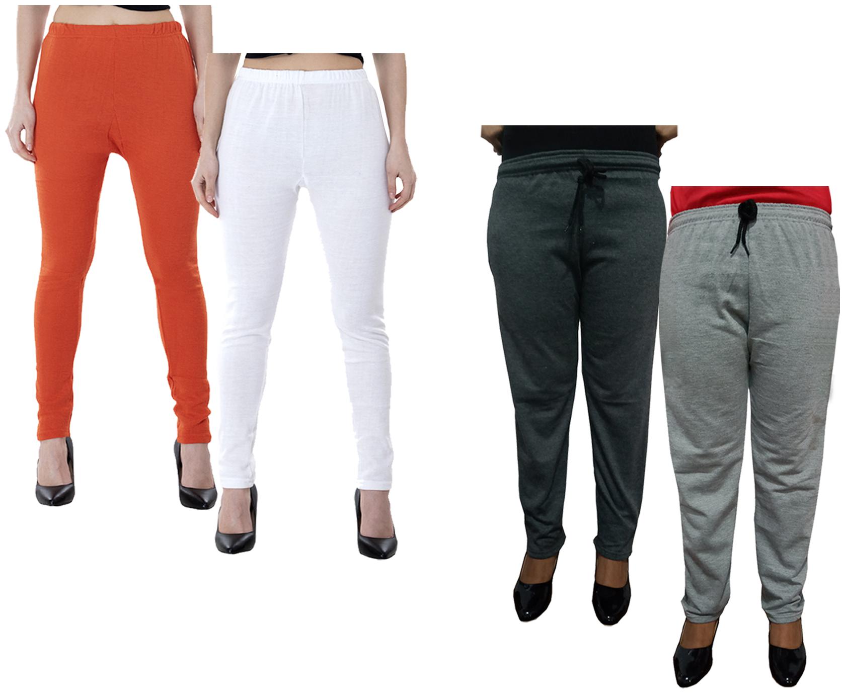 

Kavya Women Regular fit Fleece Solid Track pants - Multi