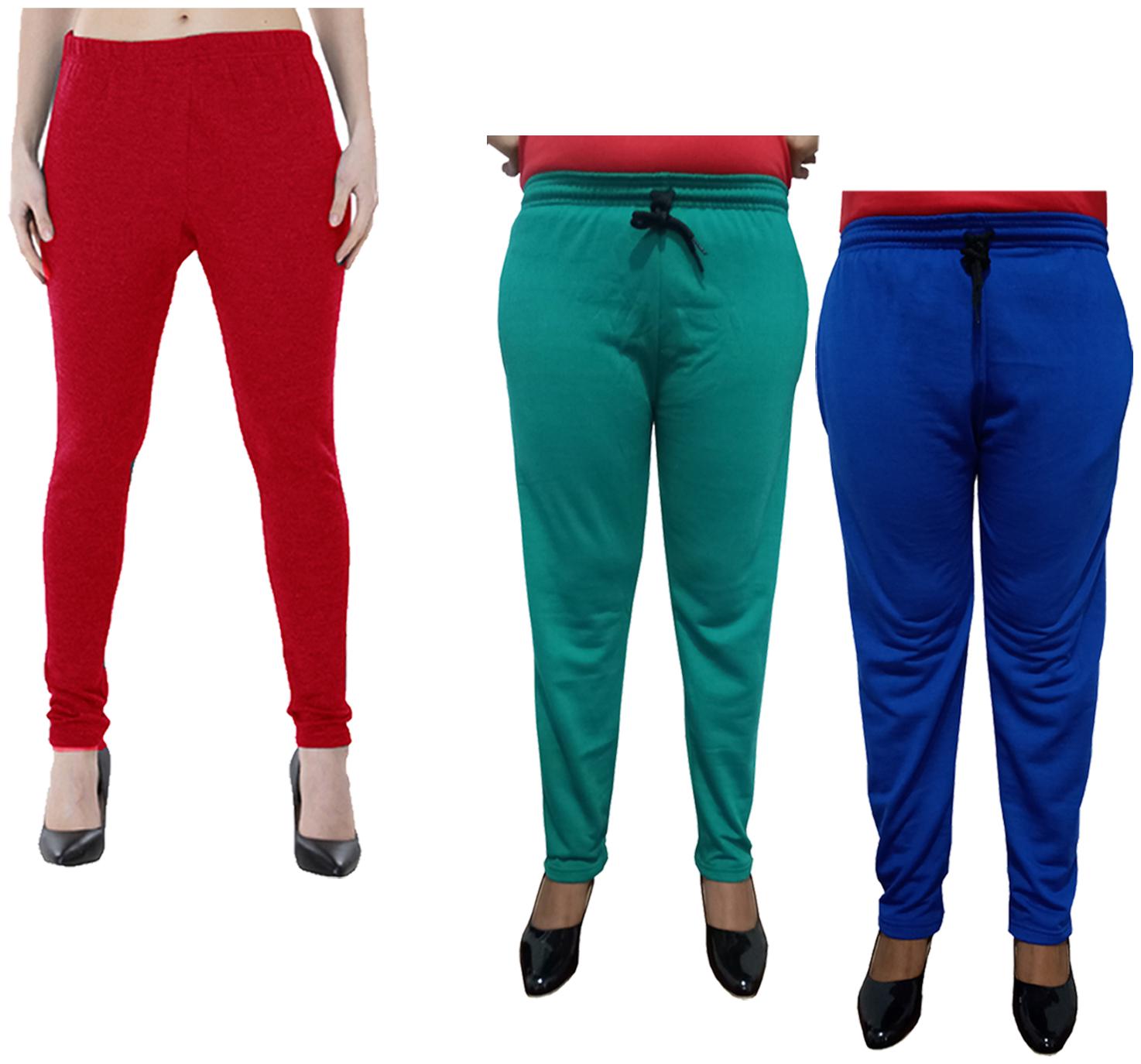 

Kavya Women Regular fit Fleece Solid Track pants - Multi