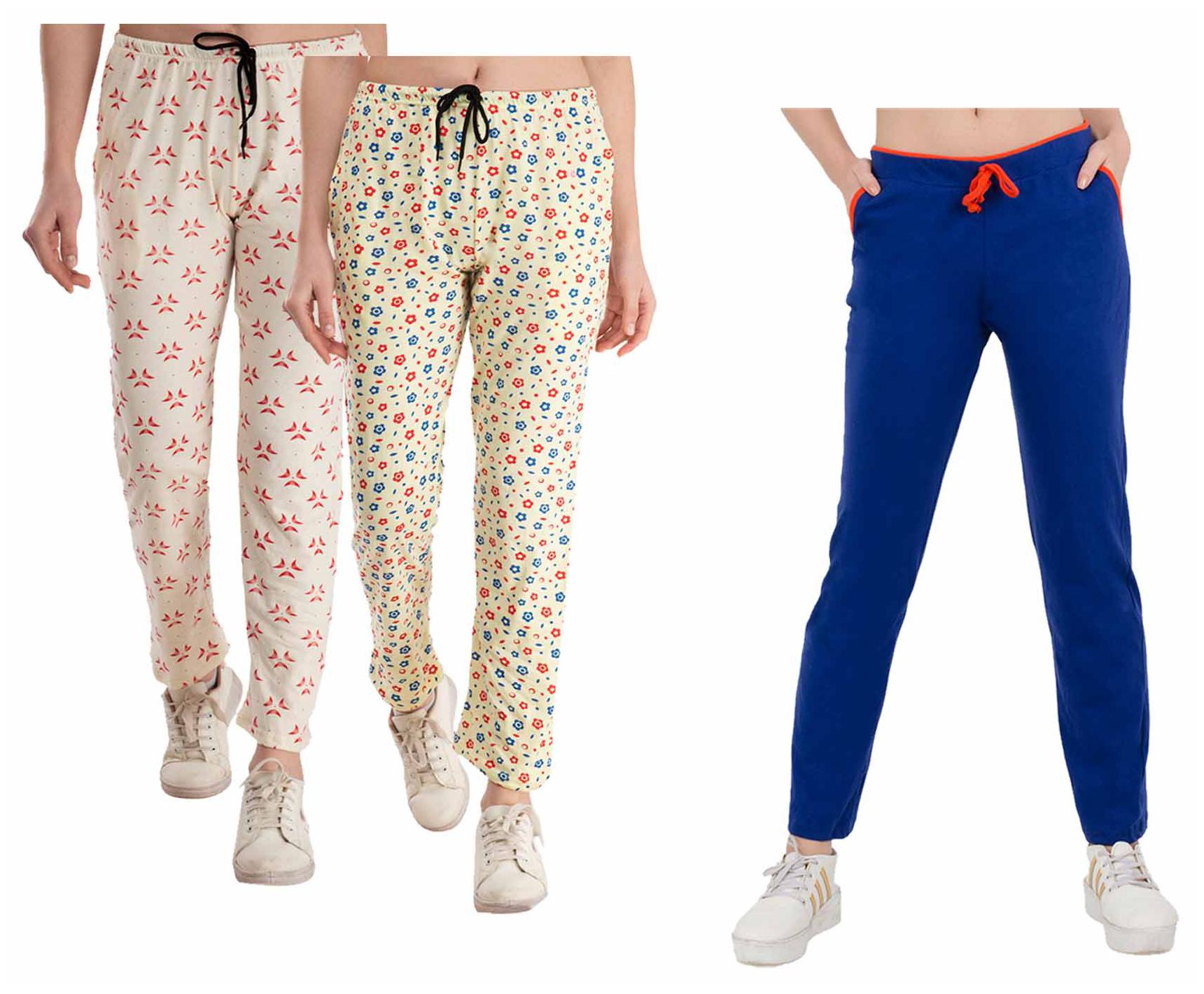 

Kavya Women Regular fit Cotton Printed Track pants - Multi
