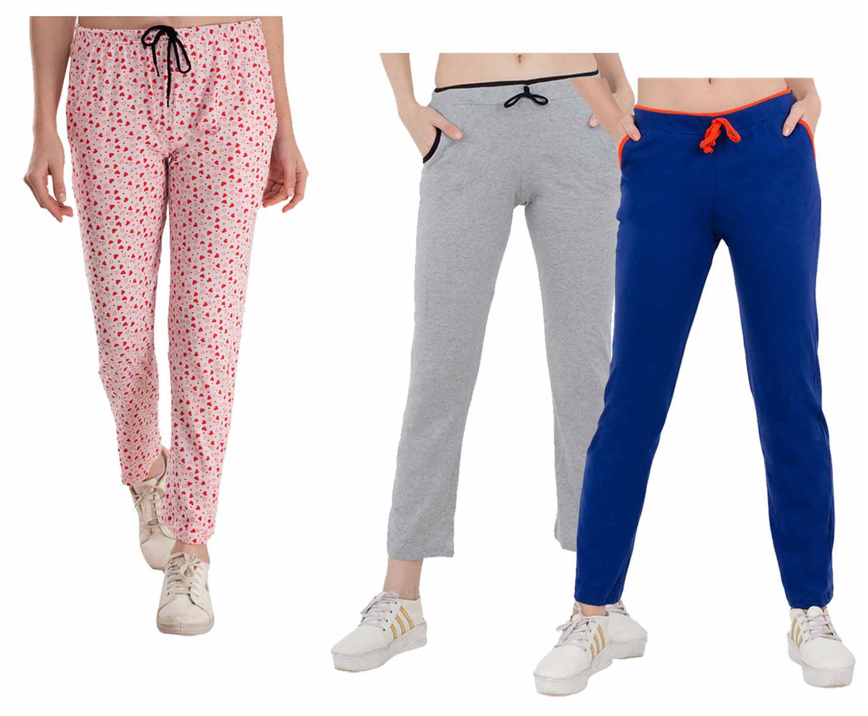 

Kavya Women Regular fit Cotton Printed Track pants - Multi