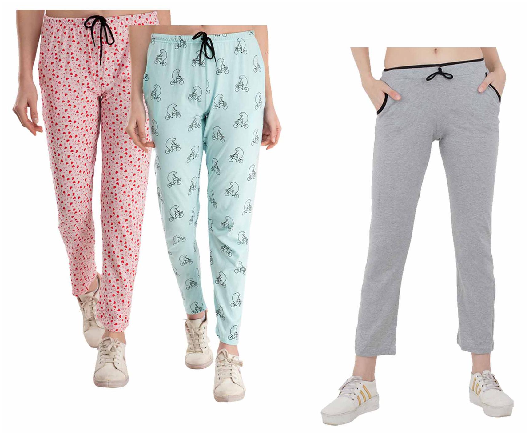 

Kavya Women Regular fit Cotton Printed Track pants - Multi