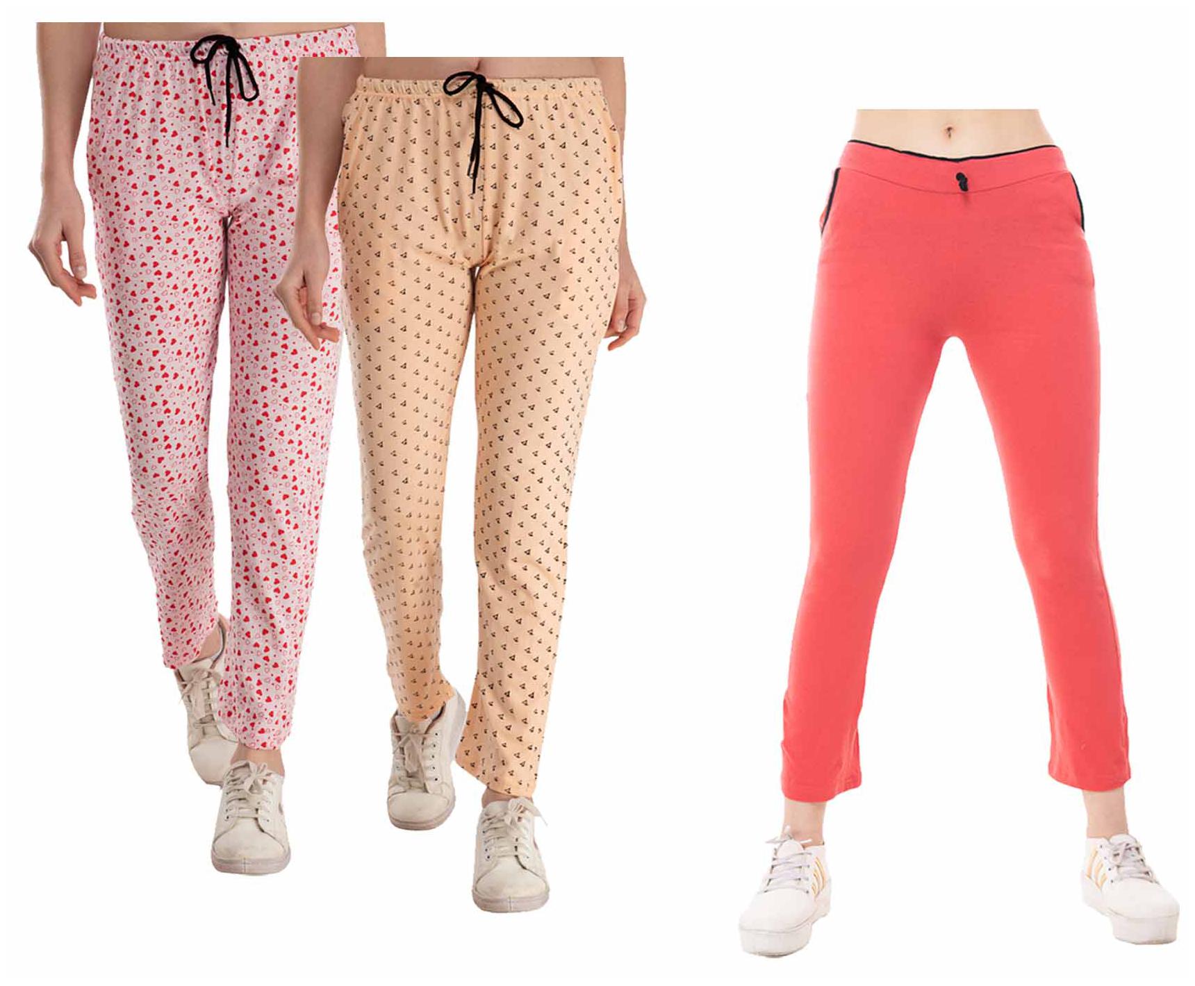 

Kavya Women Regular fit Cotton Printed Track pants - Multi