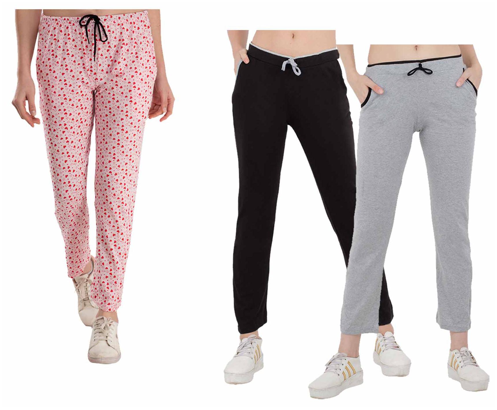 

Kavya Women Regular fit Cotton Printed Track pants - Multi