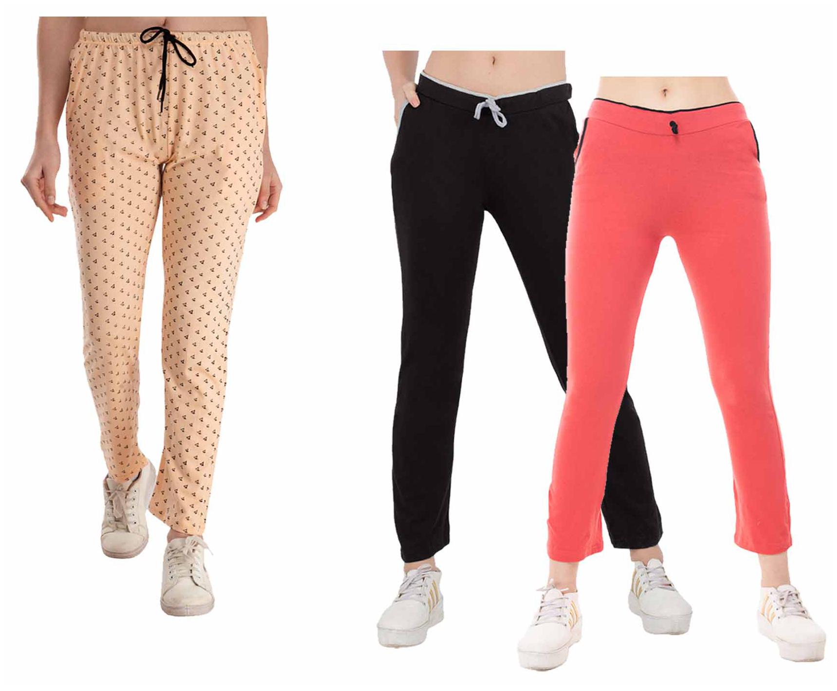 

Kavya Women Regular fit Cotton Printed Track pants - Multi