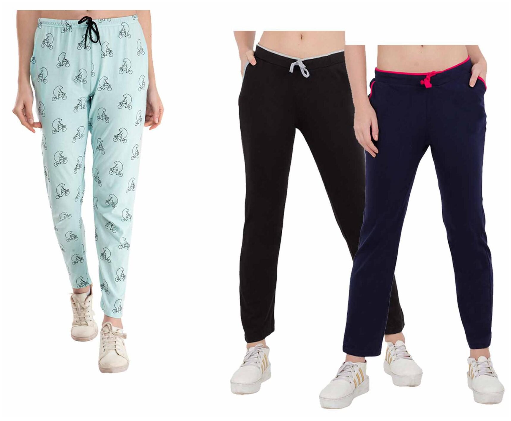 

Kavya Women Regular fit Cotton Printed Track pants - Multi
