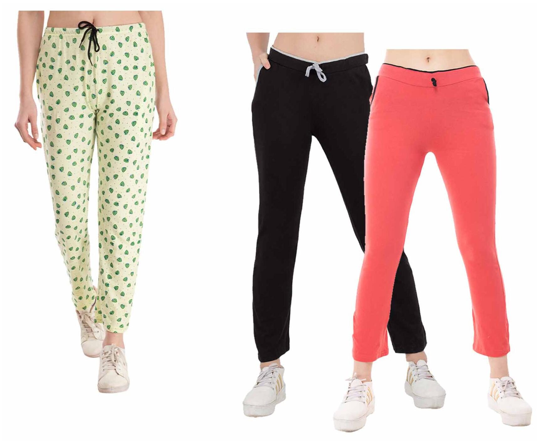 

Kavya Women Regular fit Cotton Printed Track pants - Multi